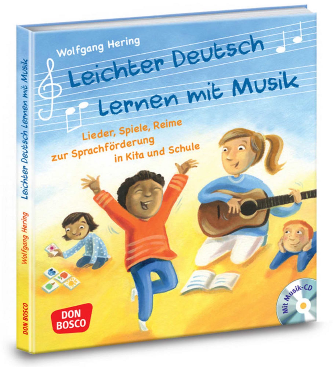 Leichter Deutsch lernen mit Musik, m. Audio-CD und Bildkarten / Wolfgang Hering