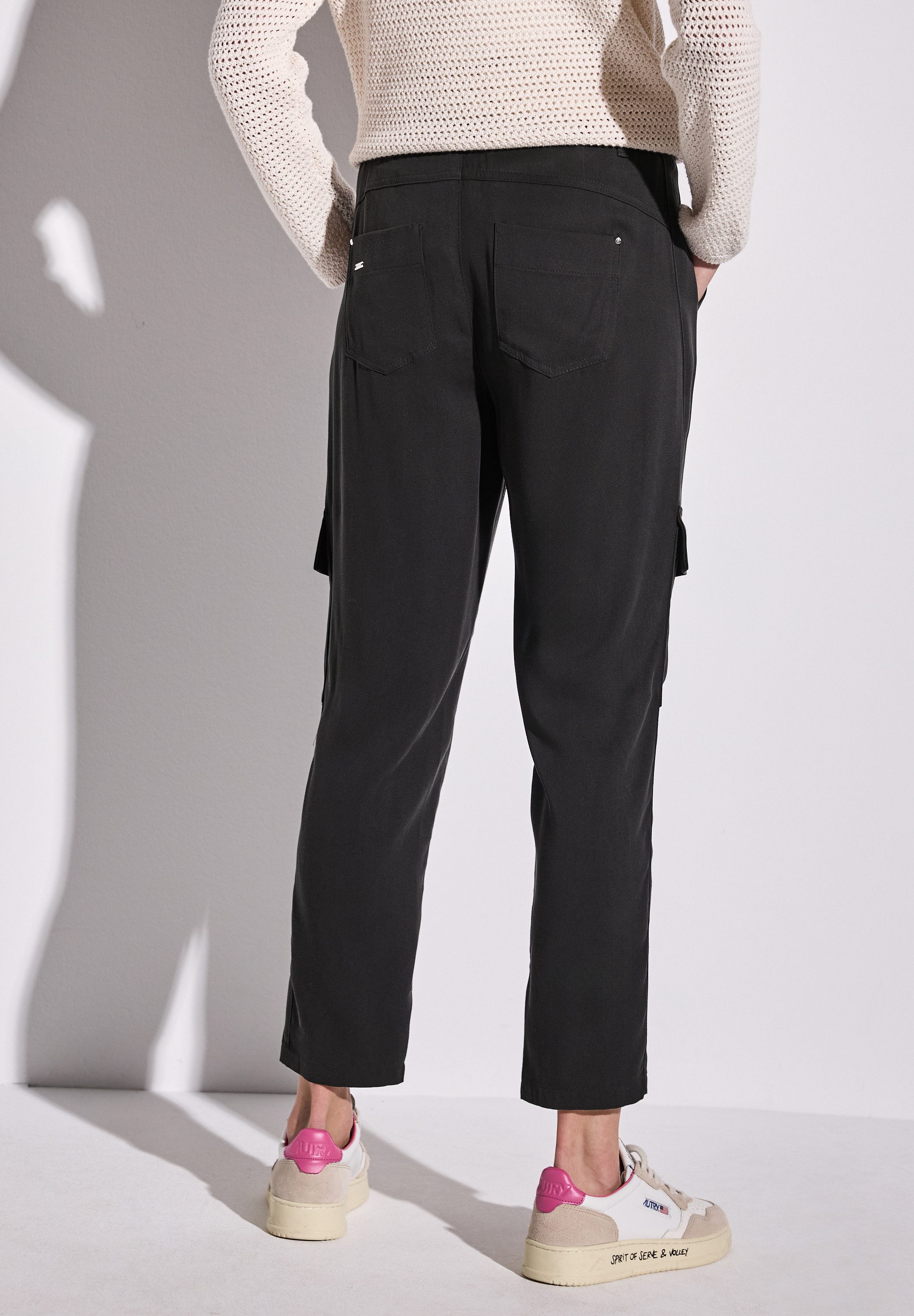 STREET ONE Paperbag-Hose im Cargo-Look günstig online kaufen