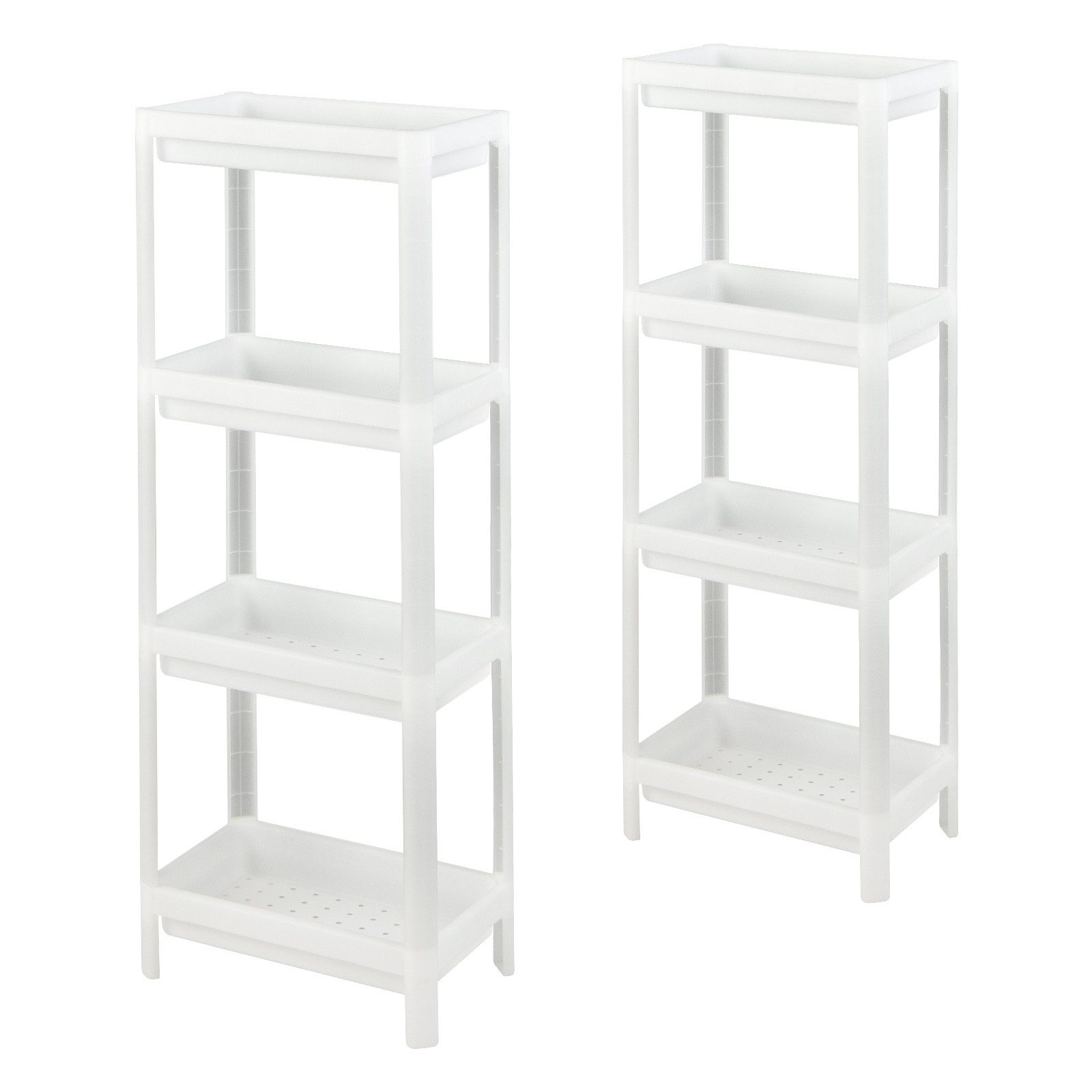 COSTWAY Standregal, Küche, 2er Set Nischenregal schmal, 36 x 23 x 99,5 cm günstig online kaufen