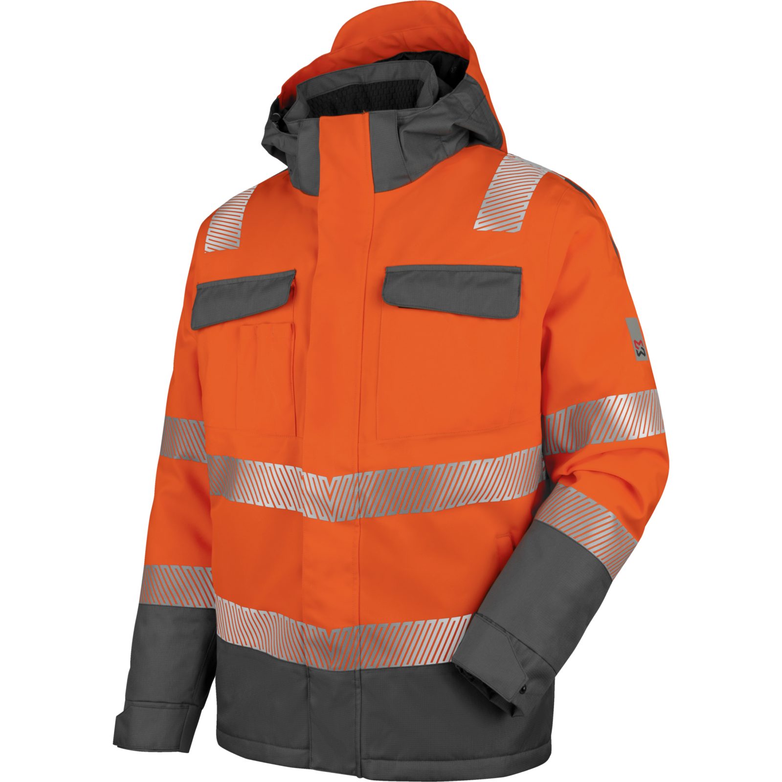 Würth MODYF Arbeitsjacke Warnschutz-Parka Neon EN 20471 Wetterfester HI-VIS Parka für Herren