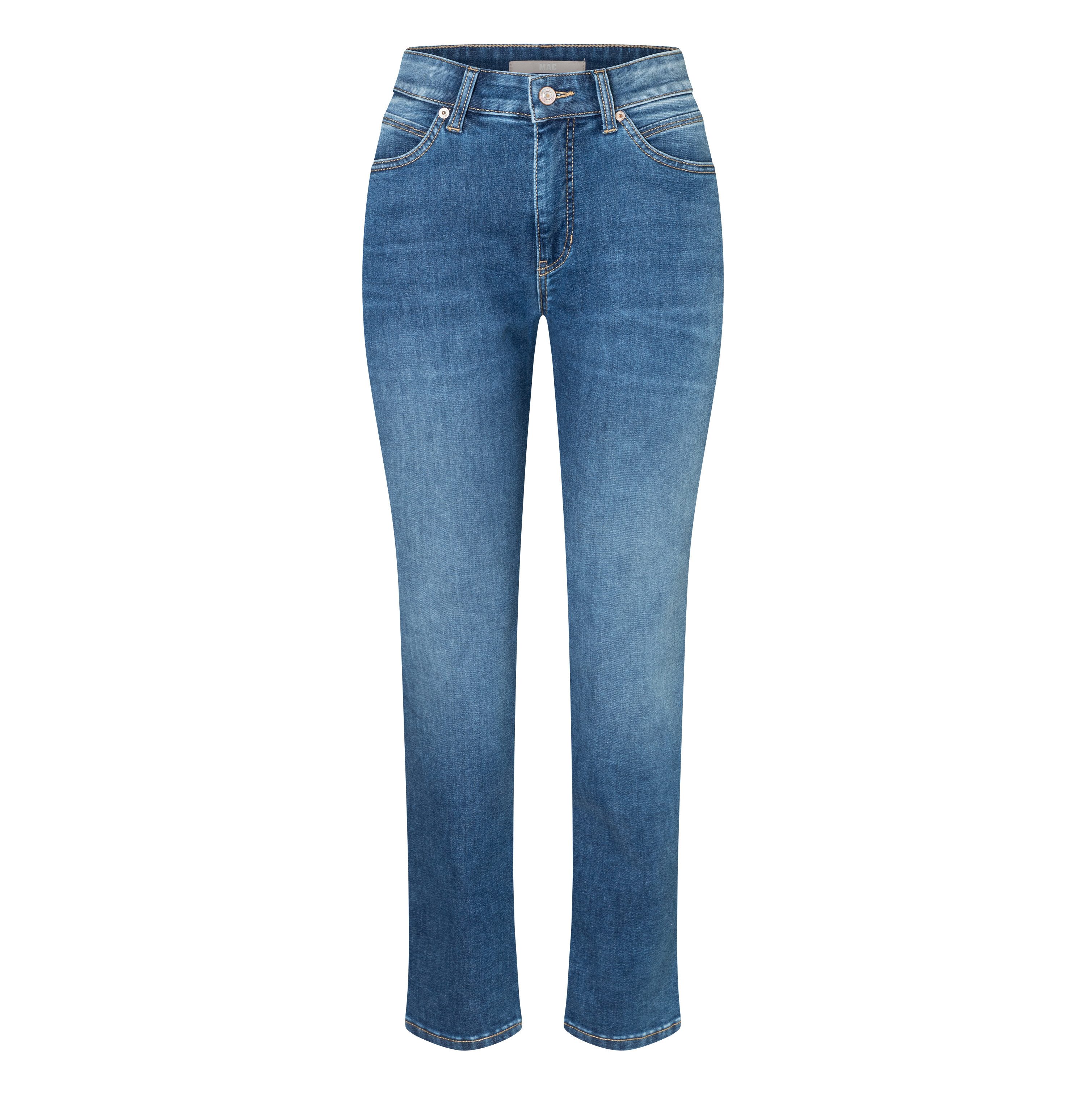 MAC Straight-Jeans MACMELANIE Figurformende Denim-Qualität mit hervorragendem Rücksprung-Verhalten – Bild 5 von 5