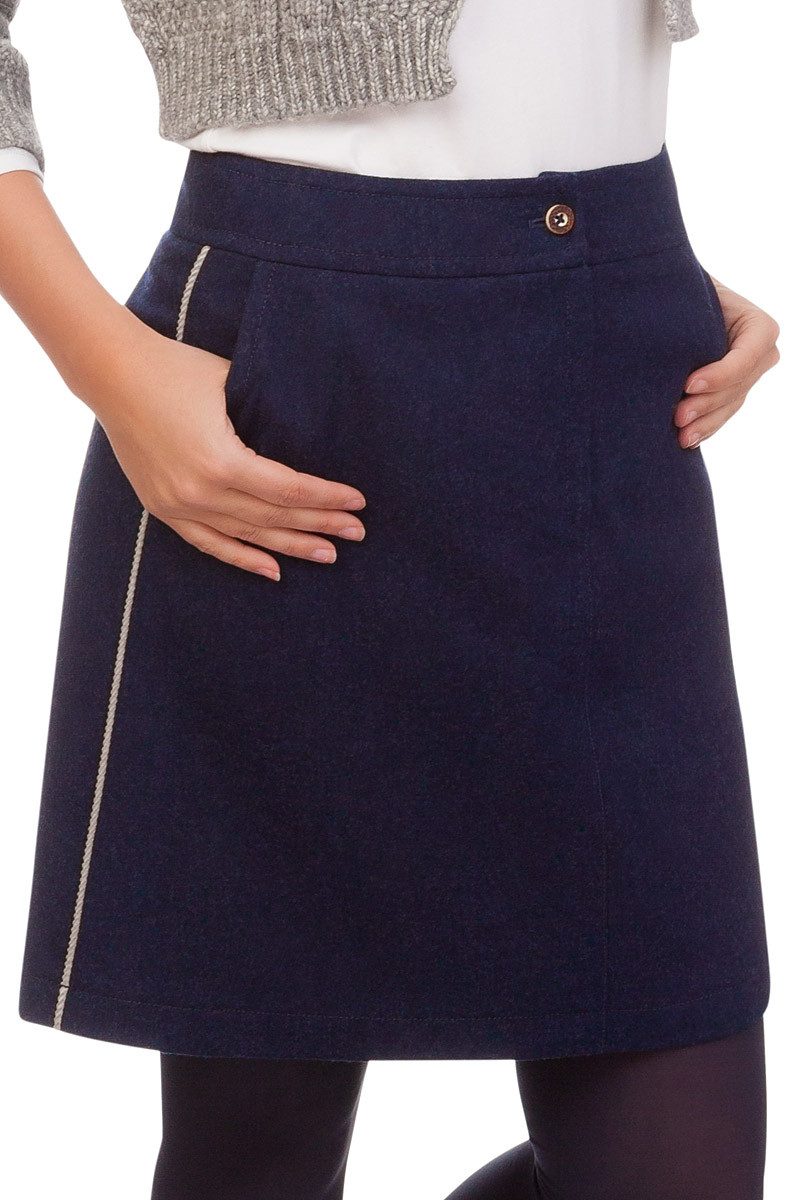 H. Moser Trachtenrock Lodenrock - MIEMING - marine