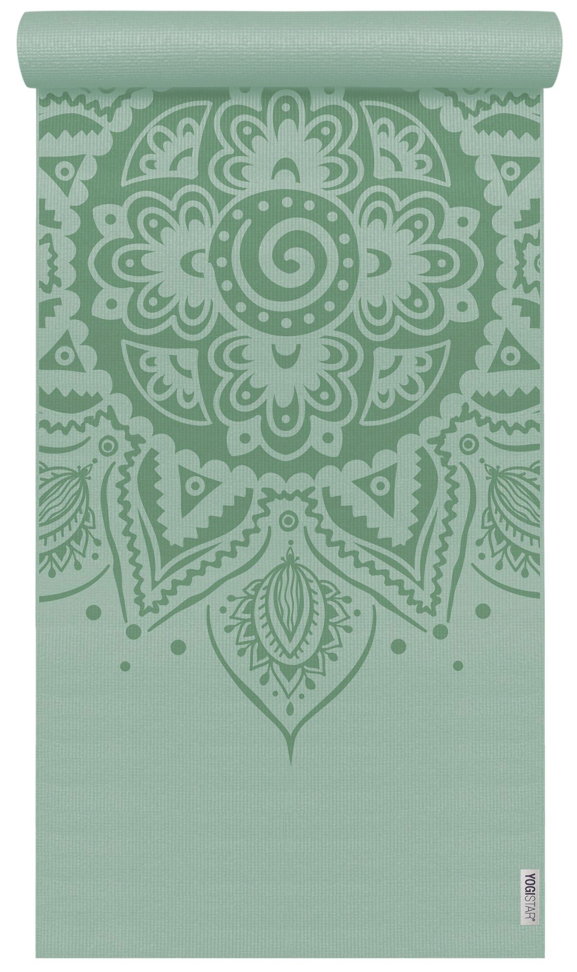 Yogistar Yogamatte Yogamatte yogimat® basic - art collection - spiral mandala (Standard, 1-St., Standard), Spiral-Mandala: Symbol für schöpferische Kraft, schön & inspirierend