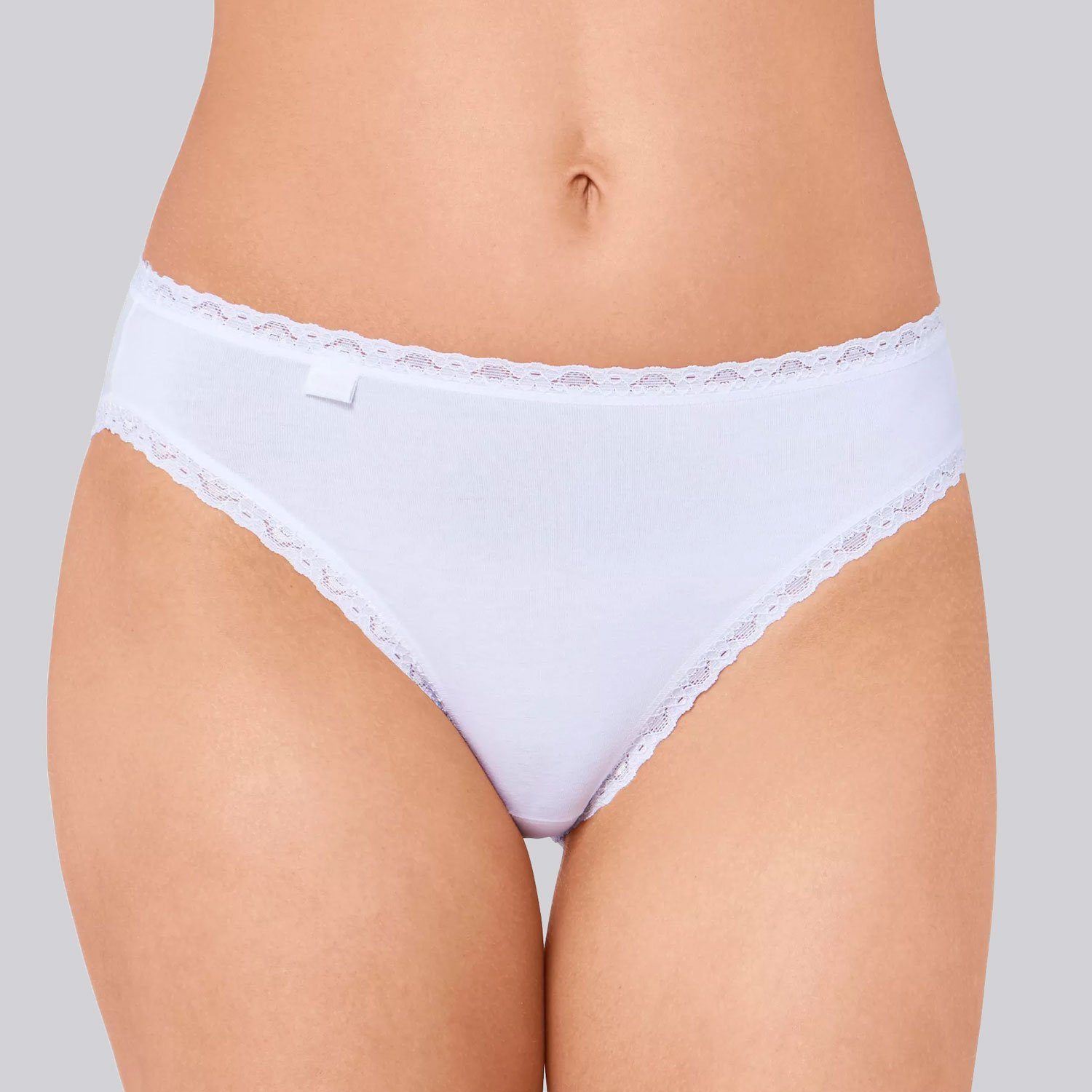 sloggi Slip 24/7 Lace Cotton feine Spitzenborte, Tragekomfort für den ganzen Tag – Bild 3 von 4