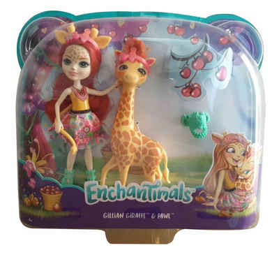 Enchantimals Anziehpuppe Enchantimals FKY74 Themenpack Gillian Giraffe (Set, 2-tlg)
