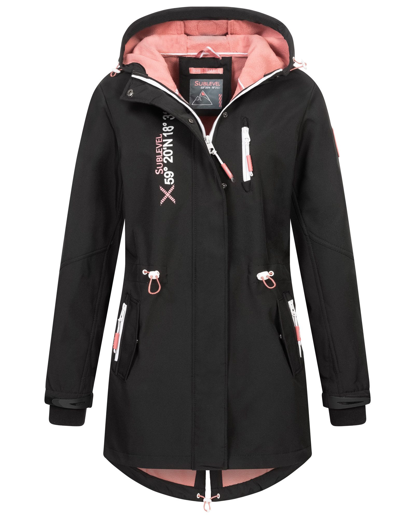 SUBLEVEL Softshelljacke Damen Frühlings Jacke Softshell Jacke Outdoor Regen Übergangs Jacke