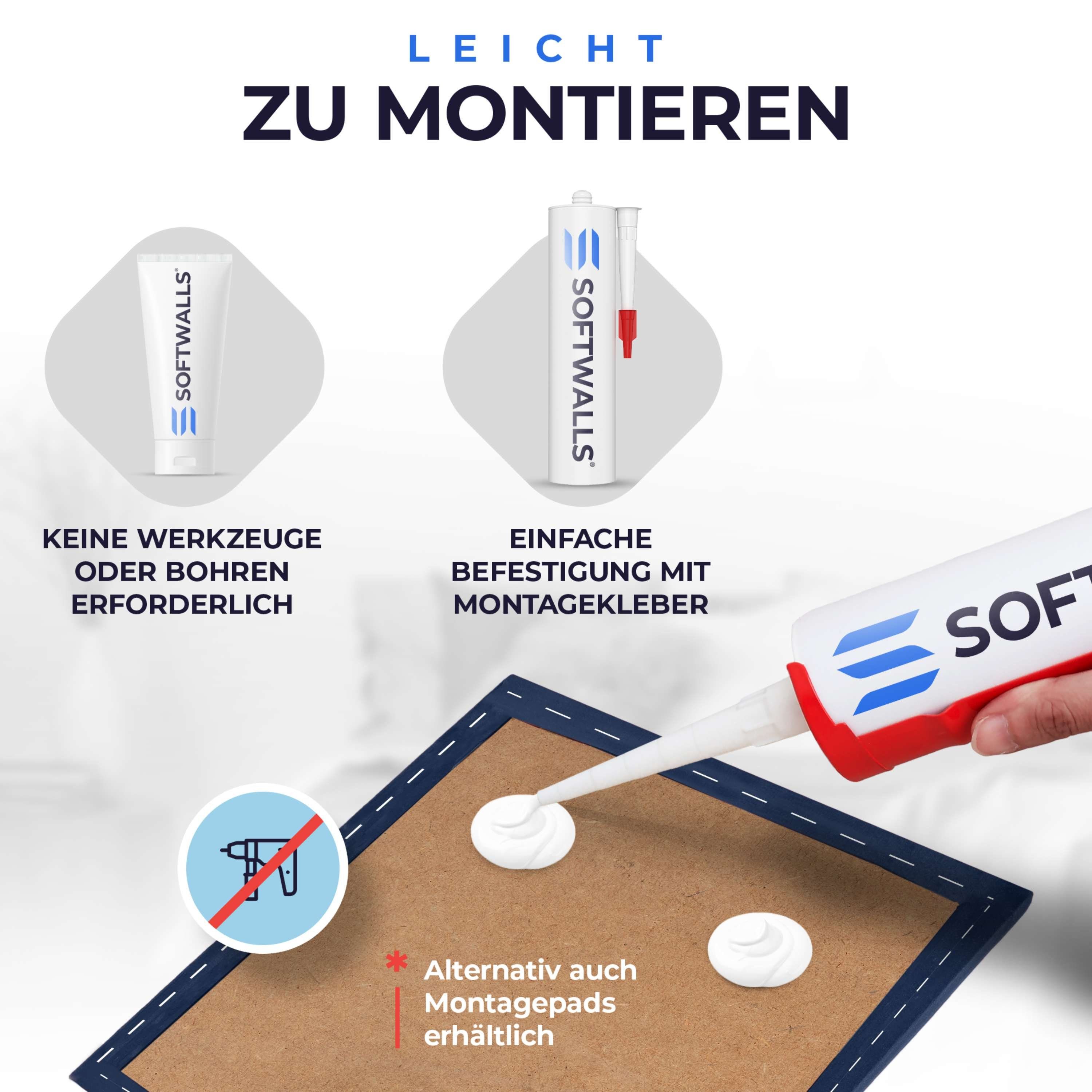 softwalls Kopfteil Wandkissen Samt - Kopfteil günstig online kaufen