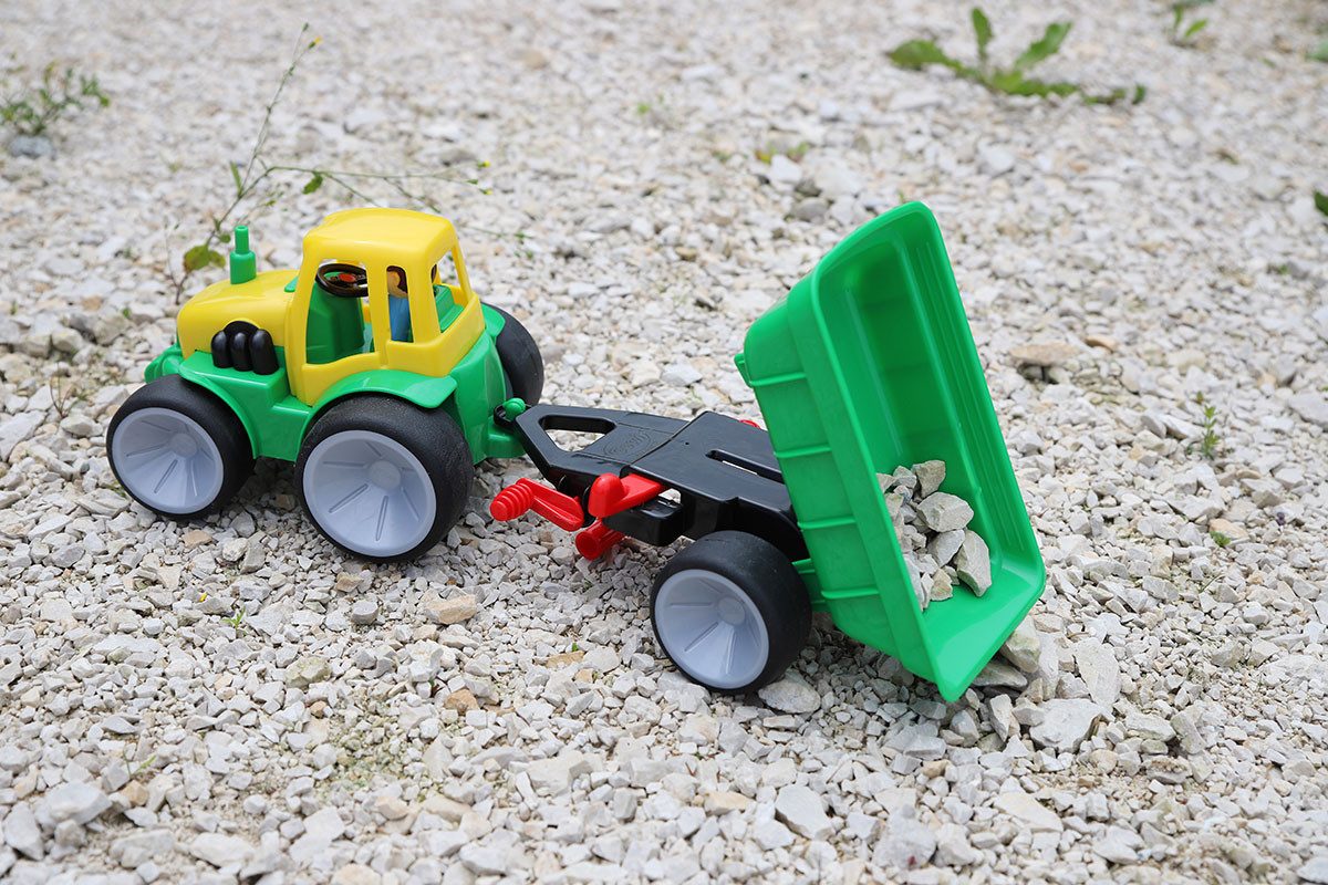 GOWI Spielzeug-Traktor Traktor, (2-tlg), mit Anhänger günstig online kaufen