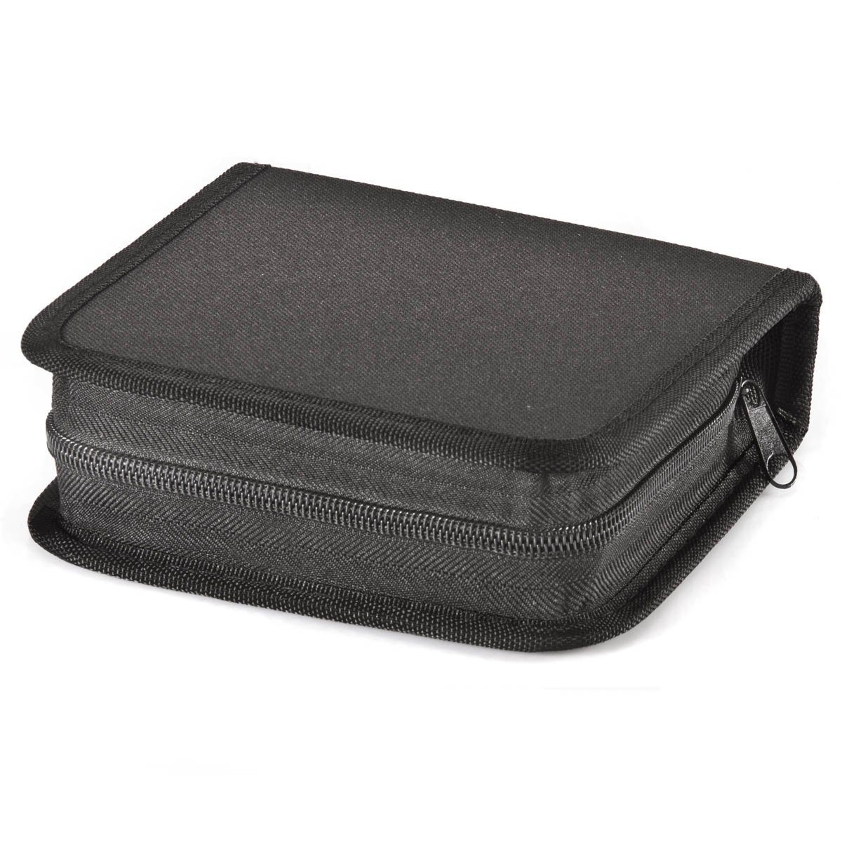 Goods+Gadgets DVD-Hülle CD-Wallet/Mappe & DVD-Tasche, Disc-Organizer Wallt aus robusten Nylon und Seiten aus Stoff