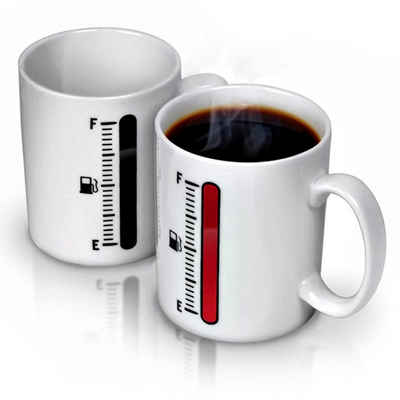 Goods+Gadgets Tasse Animierte Tee Tasse Kaffeetasse, wärmeempfindlicher Retro Trink Becher
