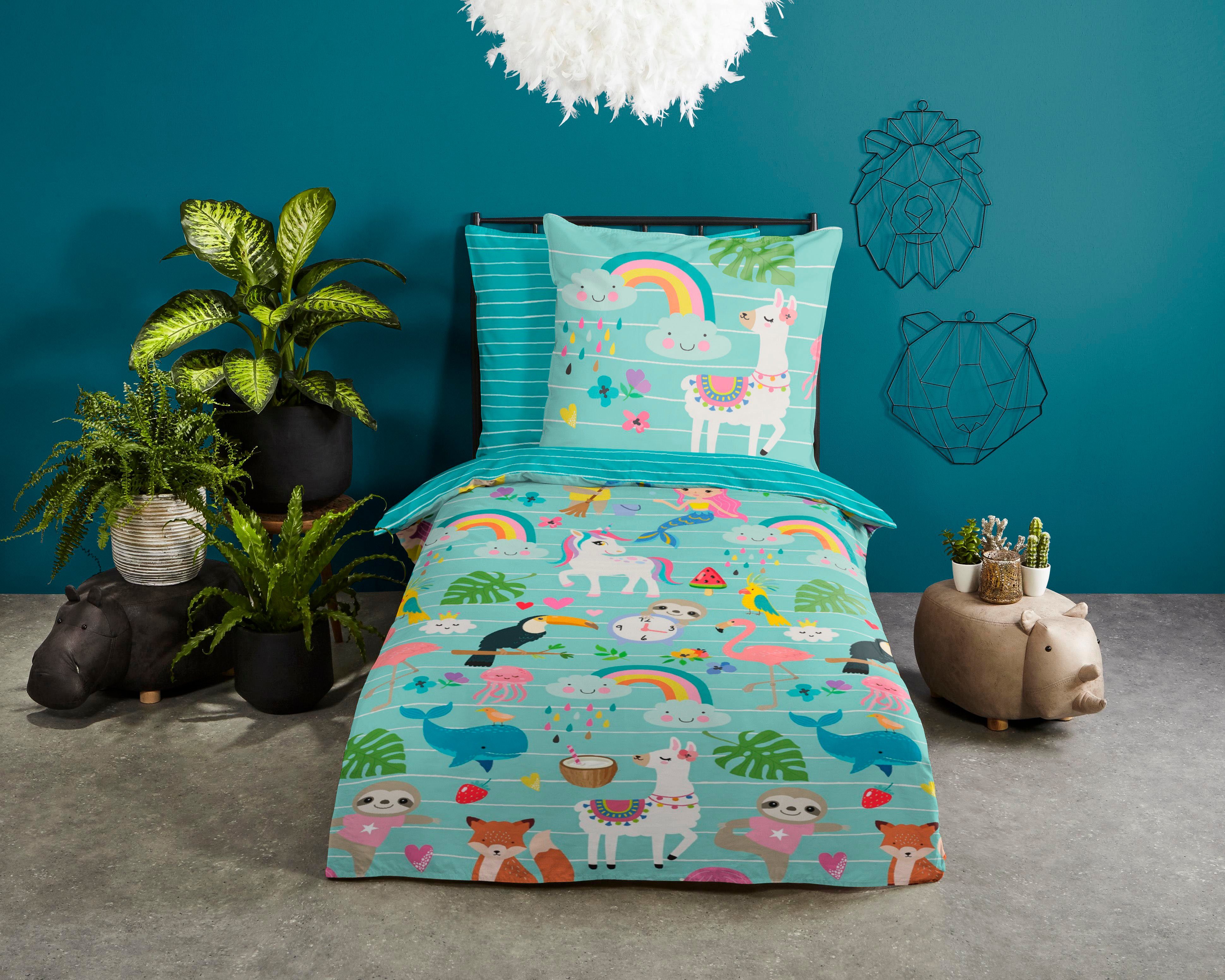 good morning Kinderbettwäsche Festen, Renforcé, 2 teilig, Baumwolle, 135x20 günstig online kaufen