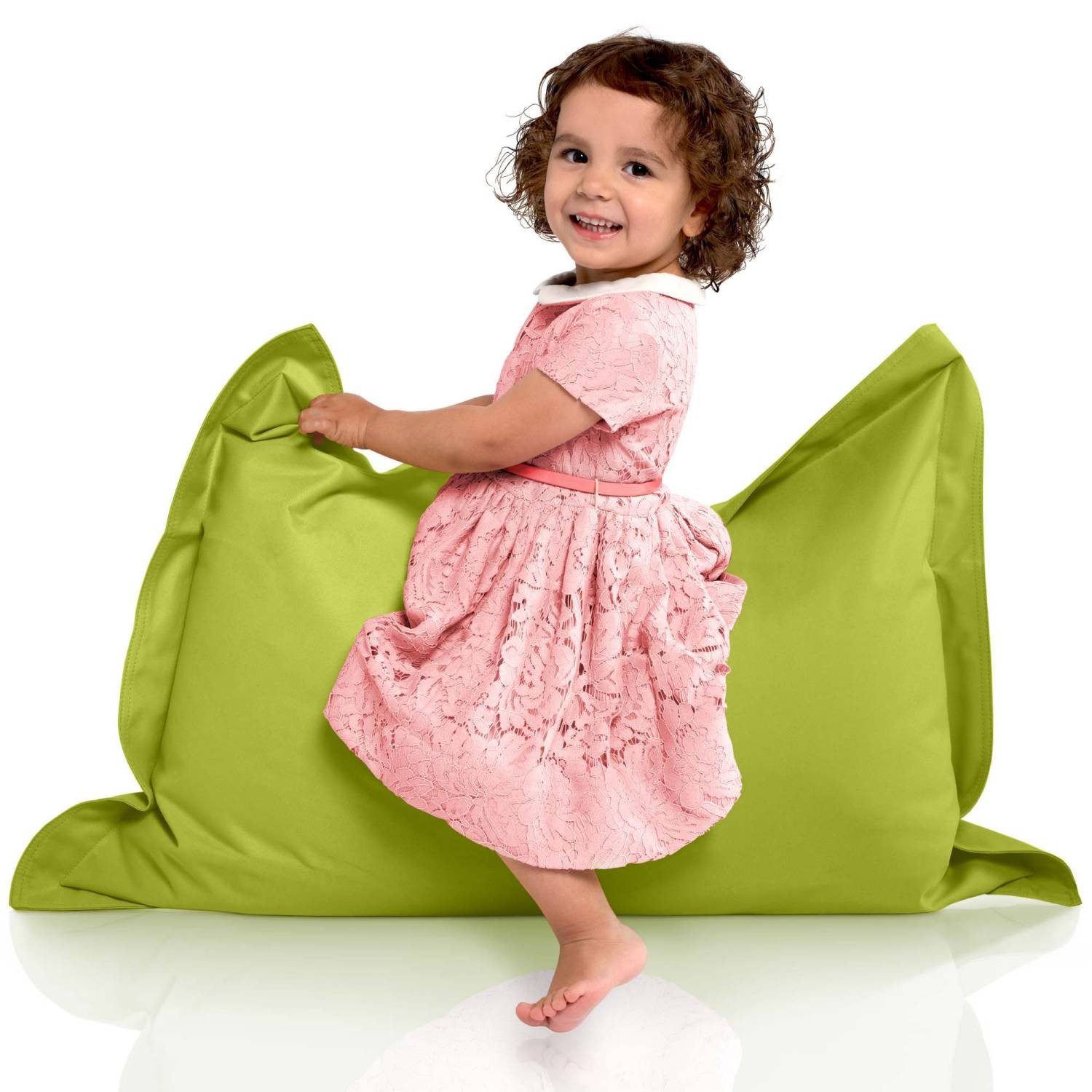 Green Bean Sitzsack Kinder-Sitzsack 70x100cm - 70 Liter (Kinder-Sitzsack 70x100cm & 70 Liter EPS-Perlen Füllung, - Indoor & Outdoor - Bean Bag Sitzkissen Bodenkissen), Sessel Riesensitzsack Liegekissen für Jungen & Mädchen