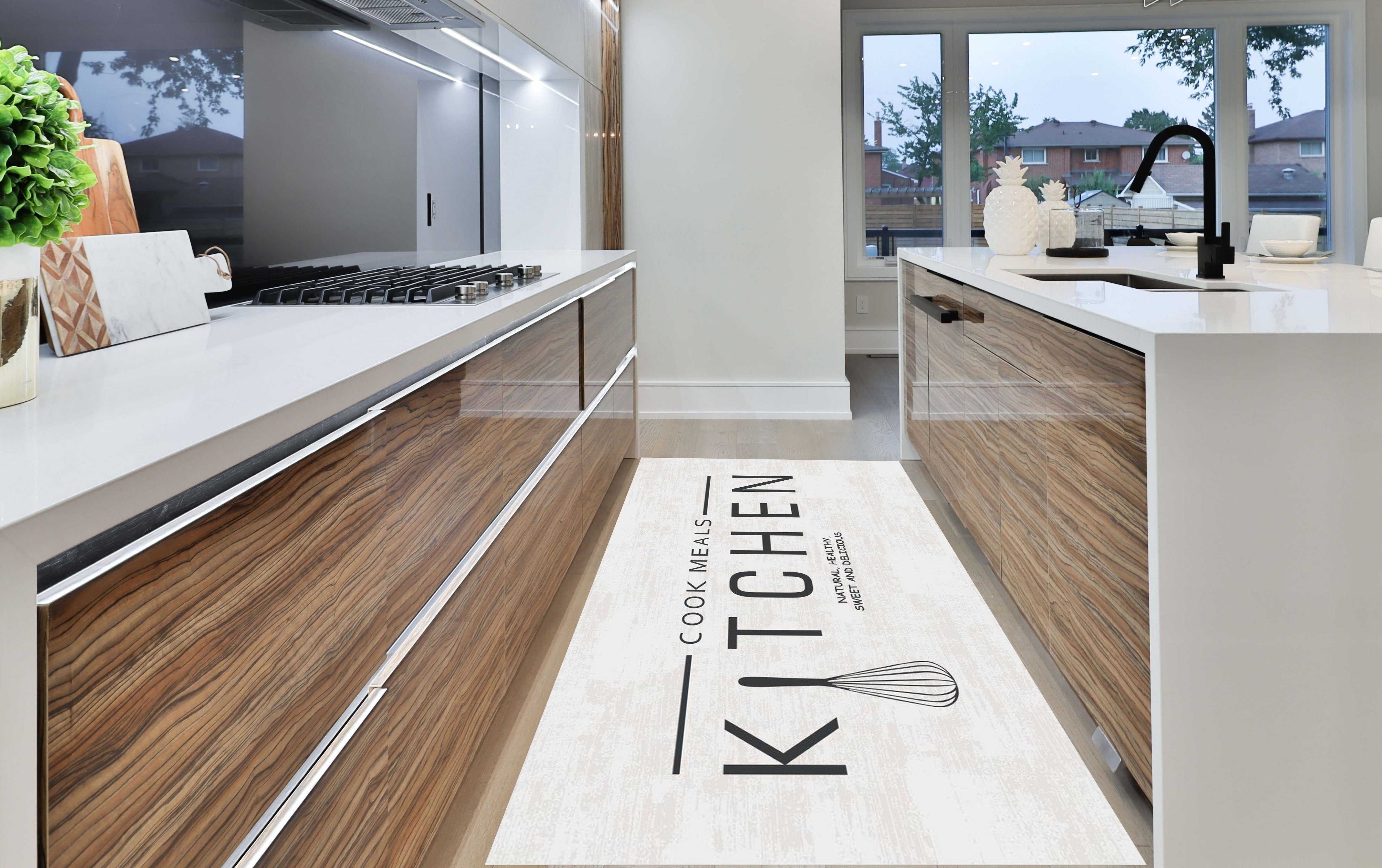 Teppich Küchenläufer Kitchen Cook mm, einsetzbar, & Universell 6 Waschbar Höhe: Weiß Praktisch, Jungengel Textilien, Fußbodenheizungsgeeignet Küchenmatte Meals