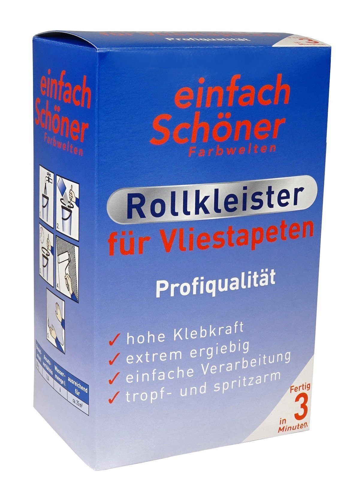 Vliestapeten Rollkleister Schöner Kleister, 500g einfach Tapetenkleister Kleister Tapeten Farbwelten (1-tlg),