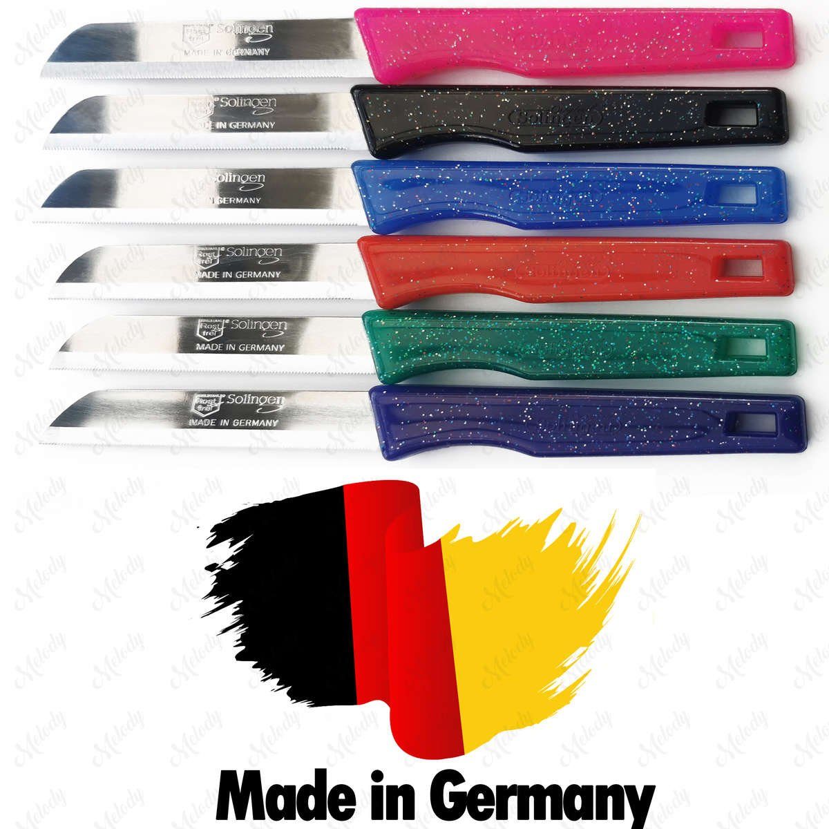 Melody Allzweckmesser Solingen Allzweckmesser Obstmesser Schälmesser Gemüsemesser, aus hochwertigem Klingenstahl