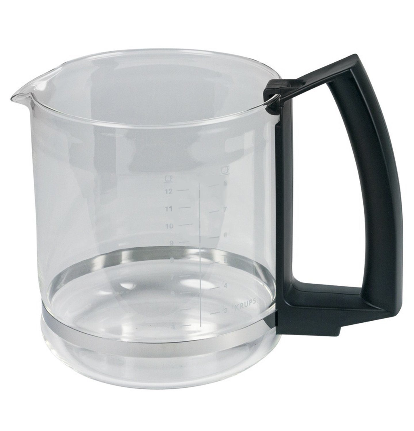 T8 8 Tassen Glaskanne - MS-623057 Krups Filterkaffeemaschine, Kaffeekanne für für 12