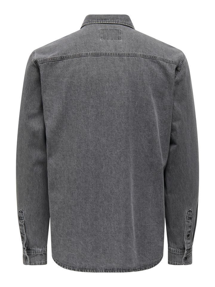 ONLY & SONS Langarmhemd - Jeanshemd günstig online kaufen