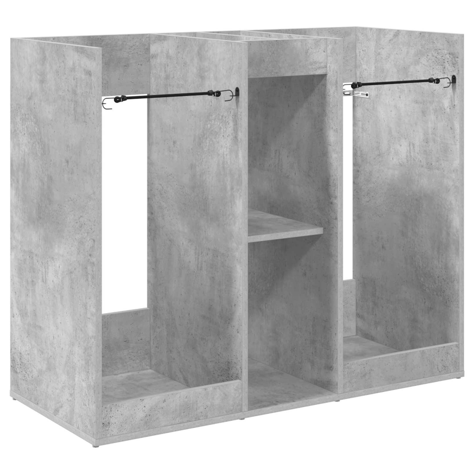 vidaXL Stauraumschrank Golf Schrank Uni Beton Grau 102 x 45 x 85,5 cm (1-St)