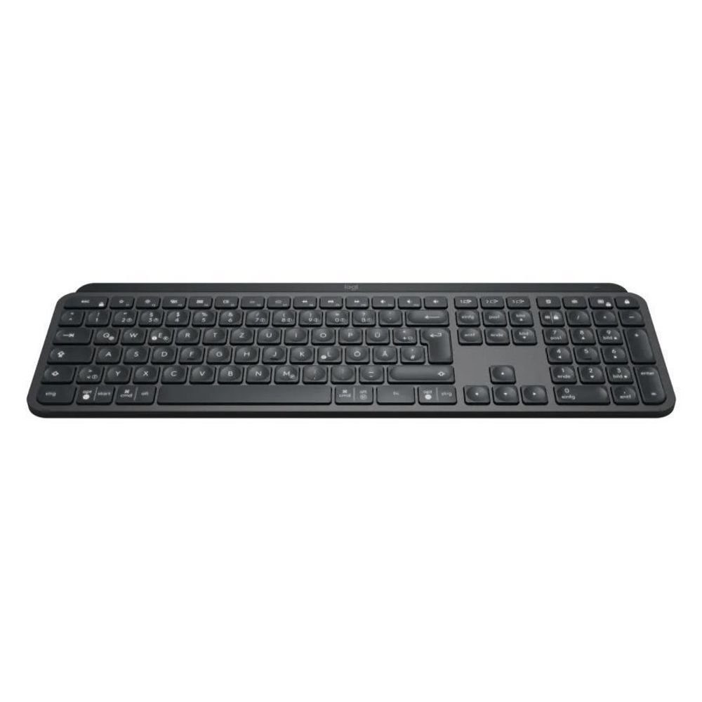 Logitech MX Keys Tastatur (kabellos, wireless, Bluetooth, USB-C, QWERTZ Layout)