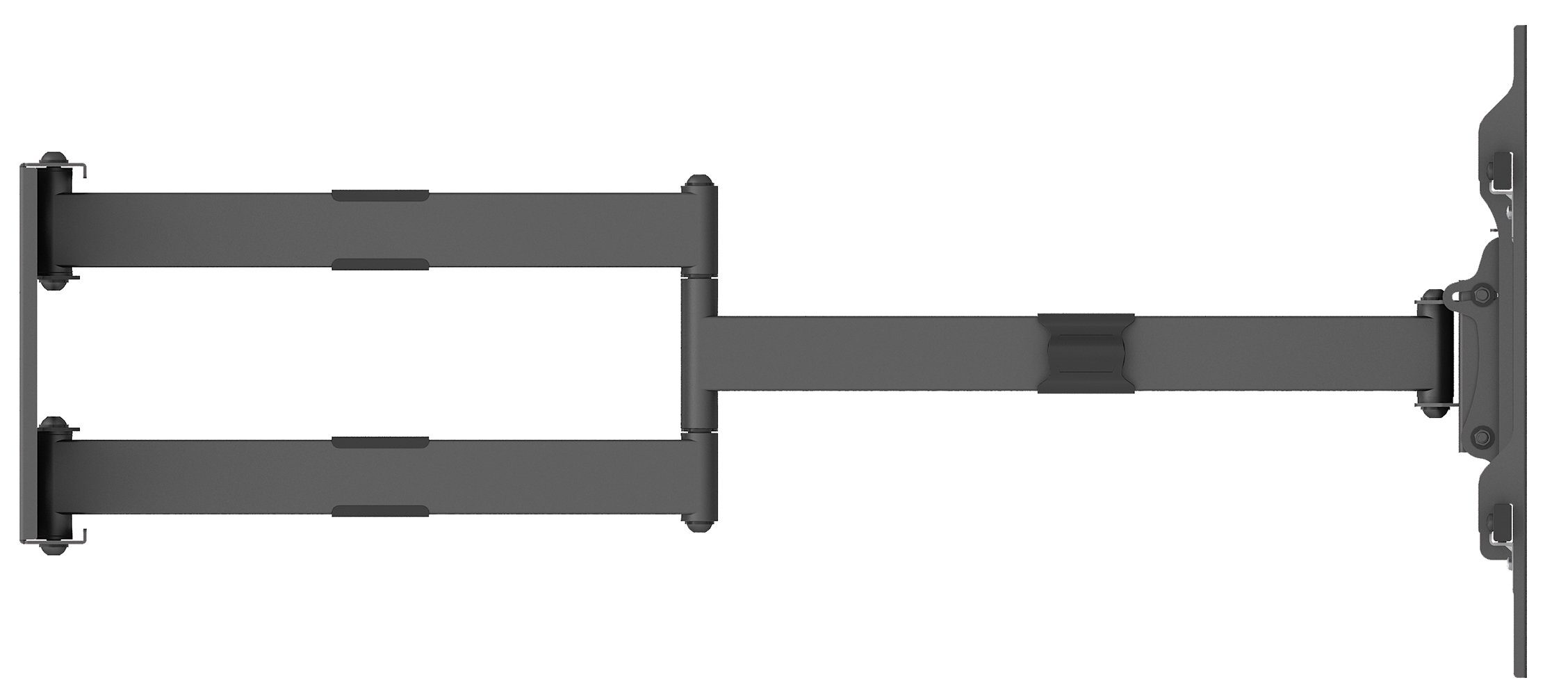 my wall TV-Wandhalterung H27-1XL, (bis 90 Zoll, Vollbewegliche XL Wandhalter für LCD TV)