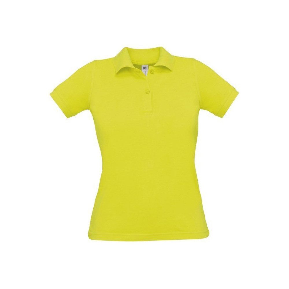 B&C Poloshirt Damen Slim Fit Basic Polohemd Sommer Shirt