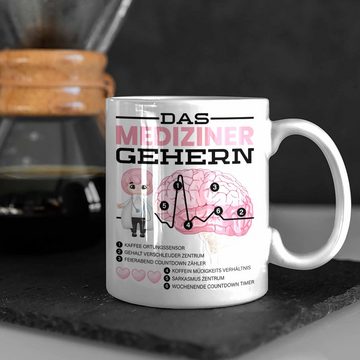 Trendation Tasse Das Mediziner Gehirn Tasse Geschenk Medizin-Studium Arzt Geschenkidee