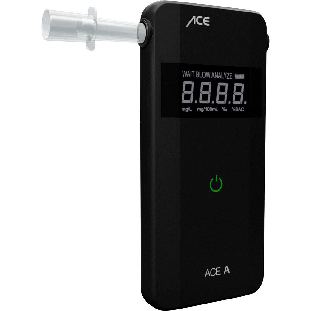 ACE Alkohol-Schnelltest ACE A Alkoholtester Schwarz 0 bis 4 ‰ Verschiedene Einheiten anzeigbar