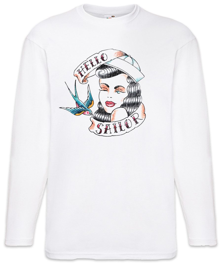 Langarmshirt Mermaid III Langarm T-Shirt Sailor Segler Seemann Tattoo Meerjungfrau
