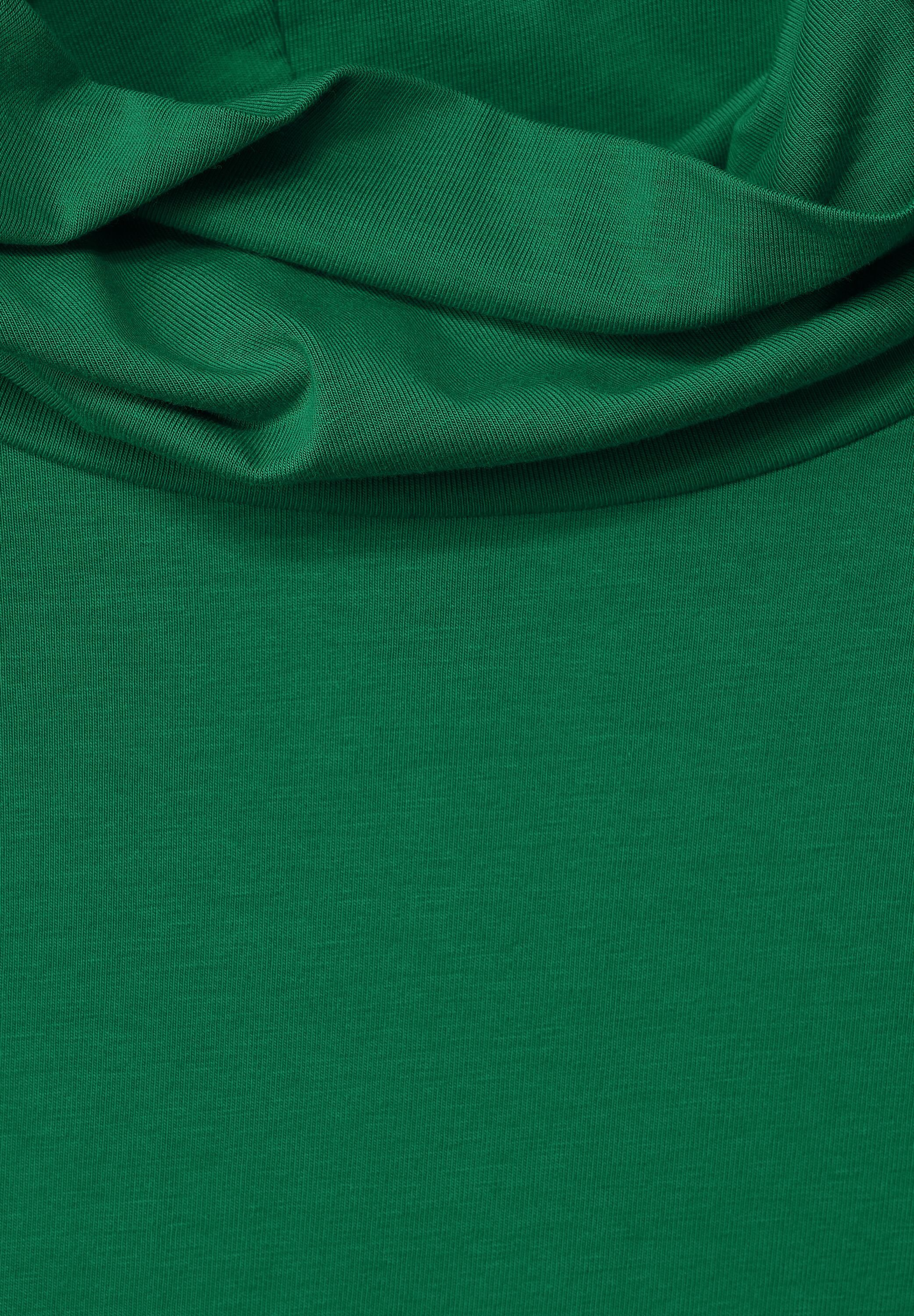 Cecil T-Shirt in Unifarbe easy green
