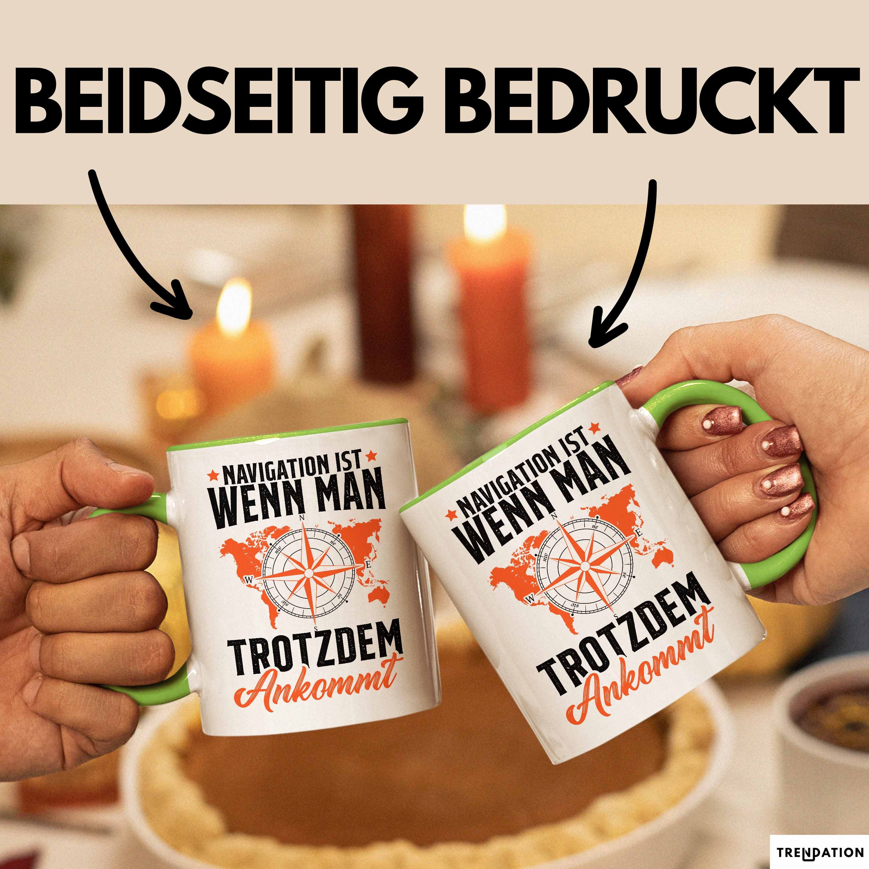 Trendation Tasse Segler Tasse Geschenk Kapitän Segelboot Anker Matrose Seemann Geschenk