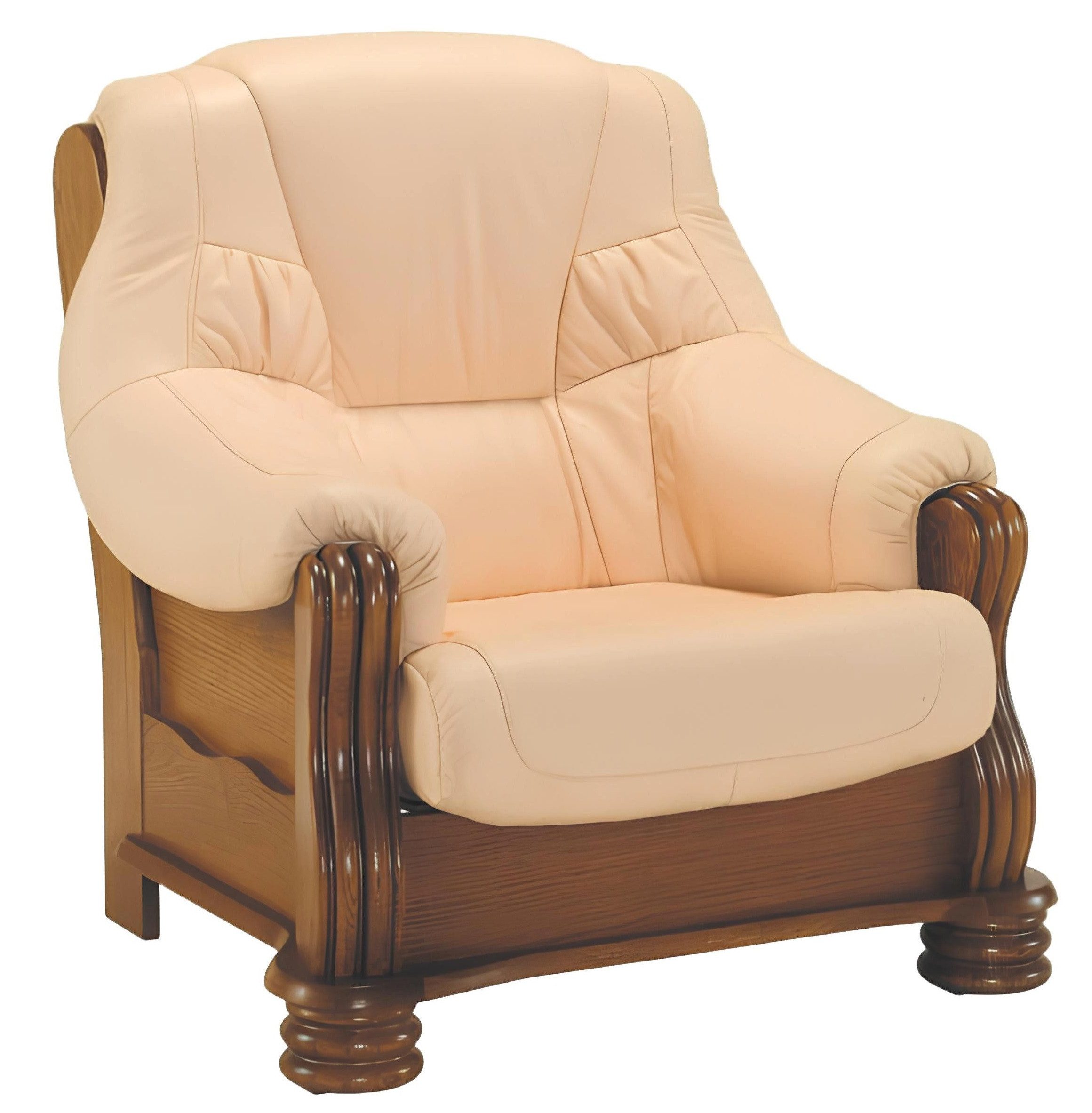 Xlmoebel Ohrensessel Designer Fernsehsessel mit klassischem Polster in elegantem Design (1-St., Sessel), Hergestellt in Europa