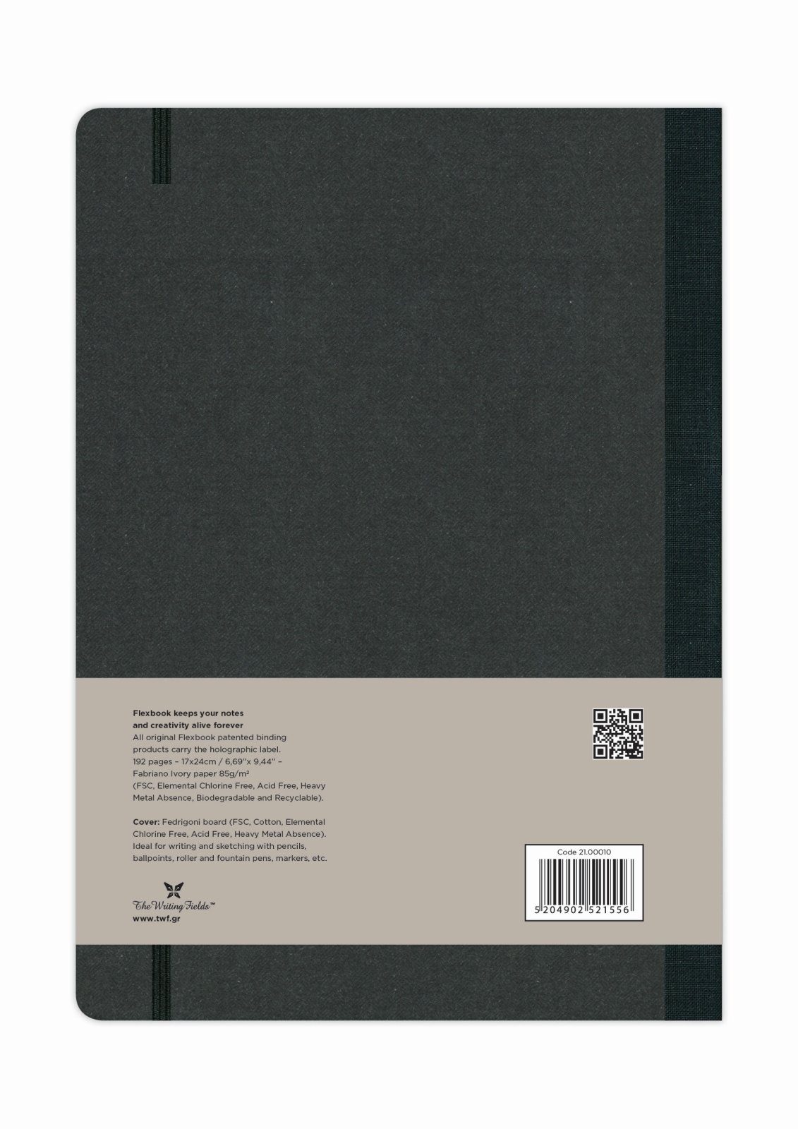 Liniert Notizbuch Schwarz * Seiten Globel verschied blanko/linierte Flexbook Notizbuch cm Elastikband 17 Flexbook 24 / /