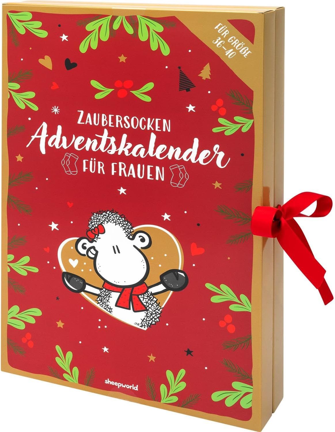 Sheepworld Socken Sheepworld Adventskalender für Damen mit 12 Paar Socken in 24