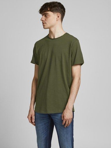 Jones SS & Night TEE Jack Forest JJEBASHER NOOS O-NECK Rundhalsshirt