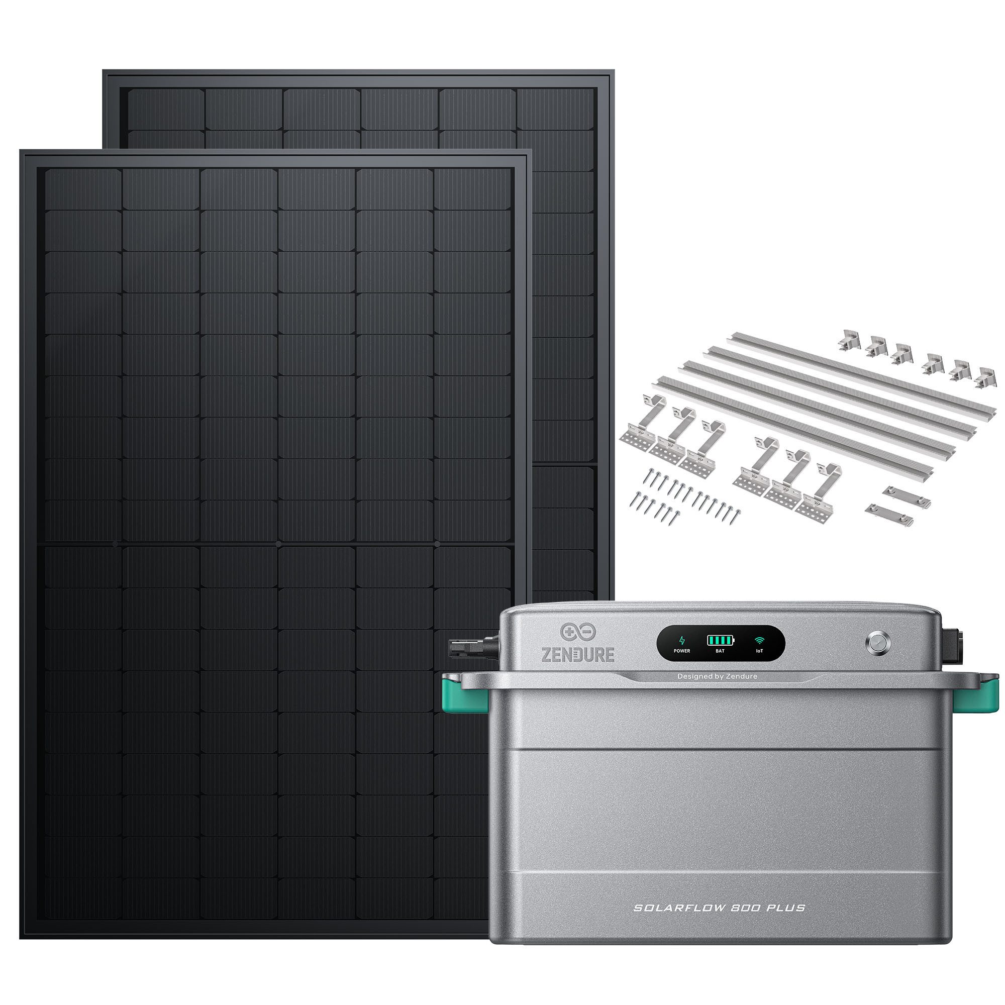 SolarMars Balkonkraftwerk mit Speicher 1000W Zendure SolarFlow 800 PLUS, (solarflow 800 plus)