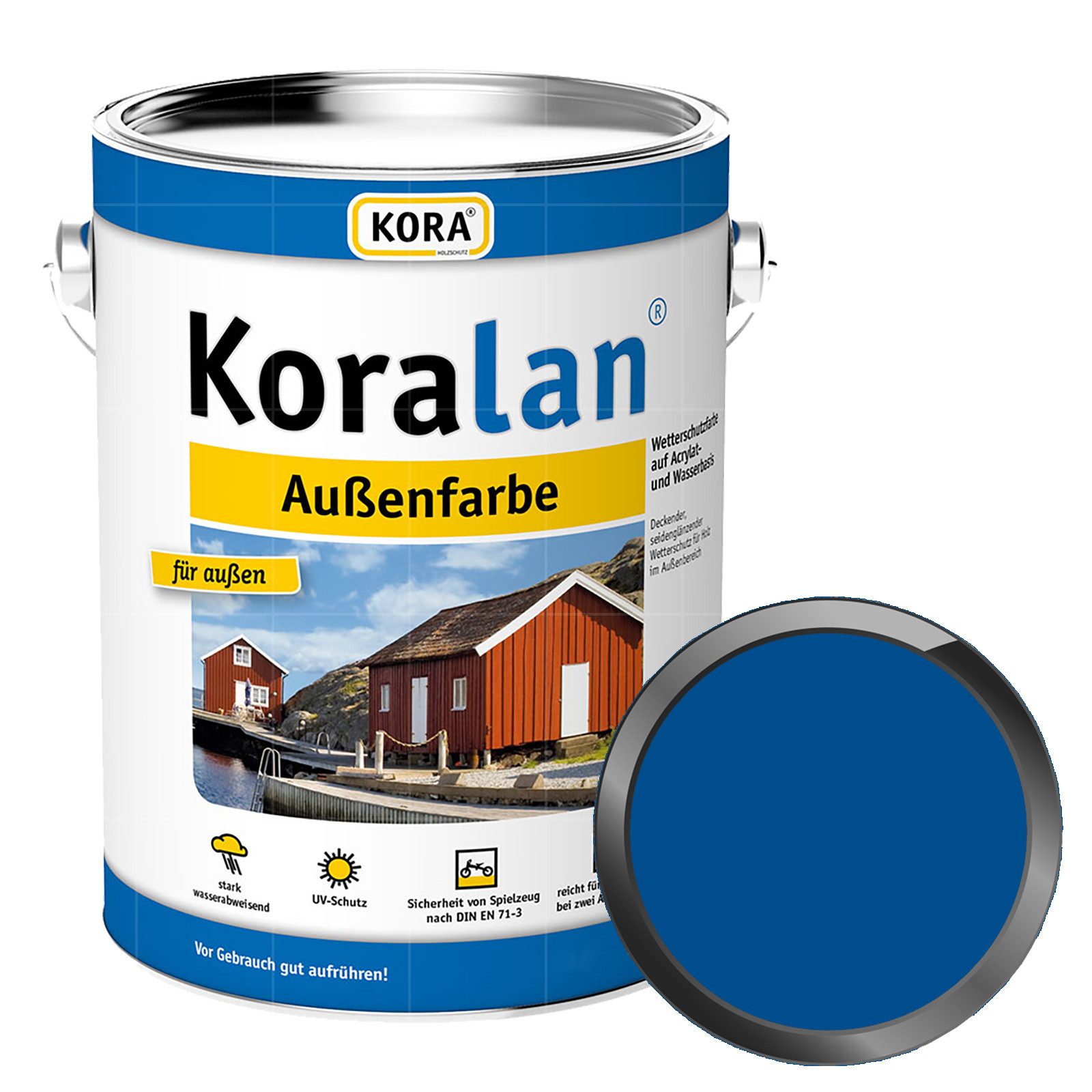 KORA Wetterschutzfarbe KORALAN AUSSENFARBE - 2.5 LTR