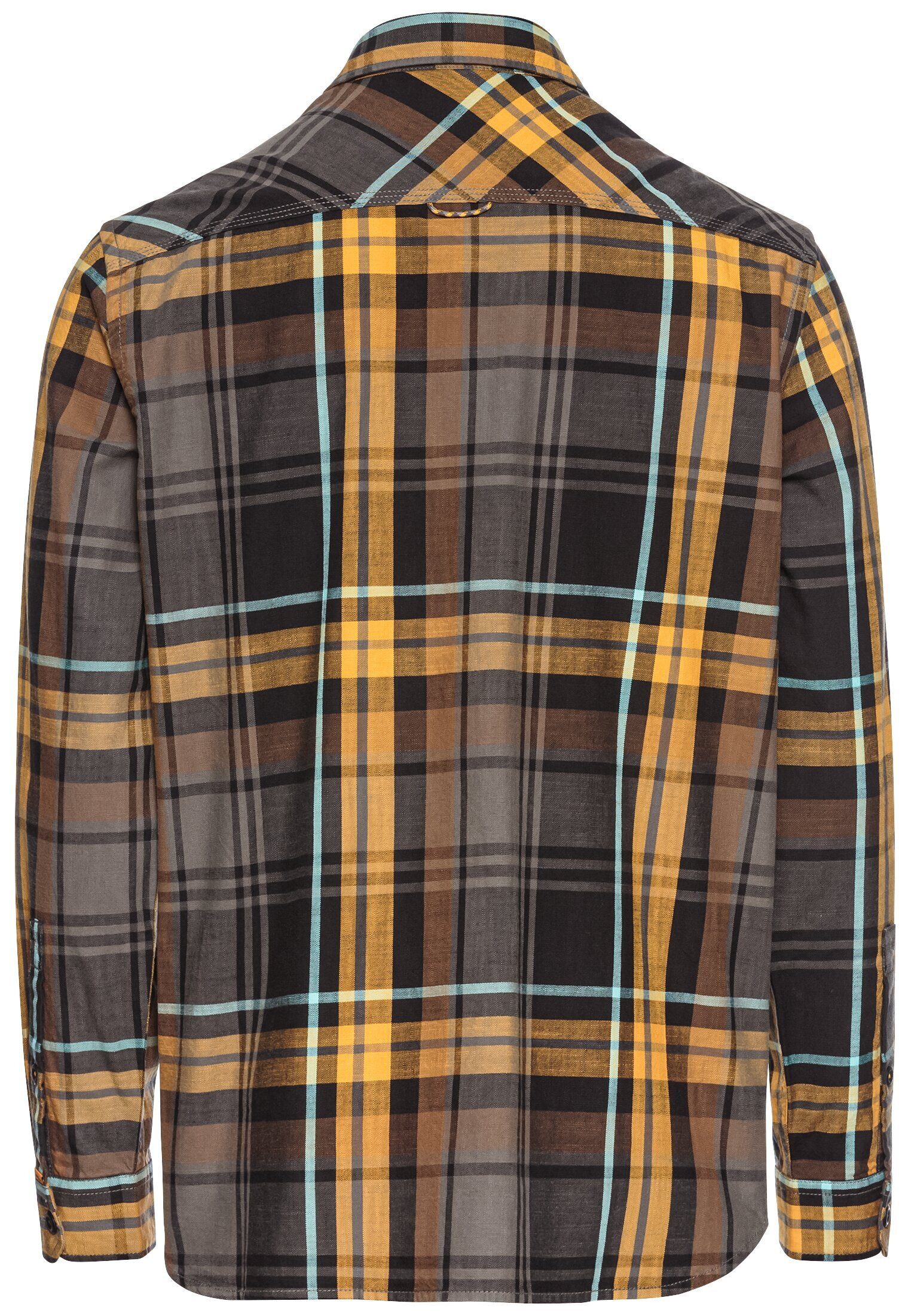 camel active Langarmhemd Karohemd im Overshirt-Look günstig online kaufen