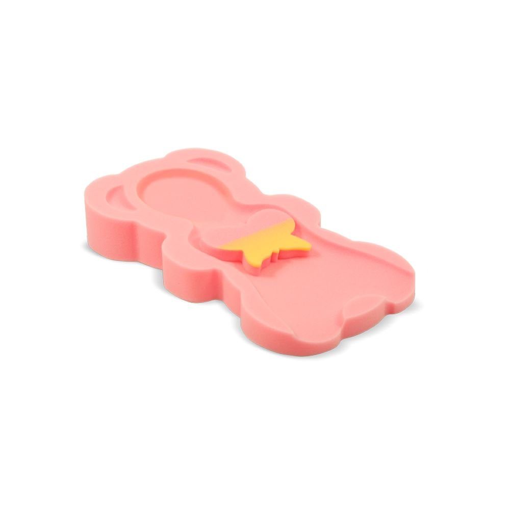 Lorelli Wanneneinlage Baby Badewanneneinlage Midi, B: 27 cm, L: 48 cm, weich, 2 Schwämme, verschiedenen Motiven rosa