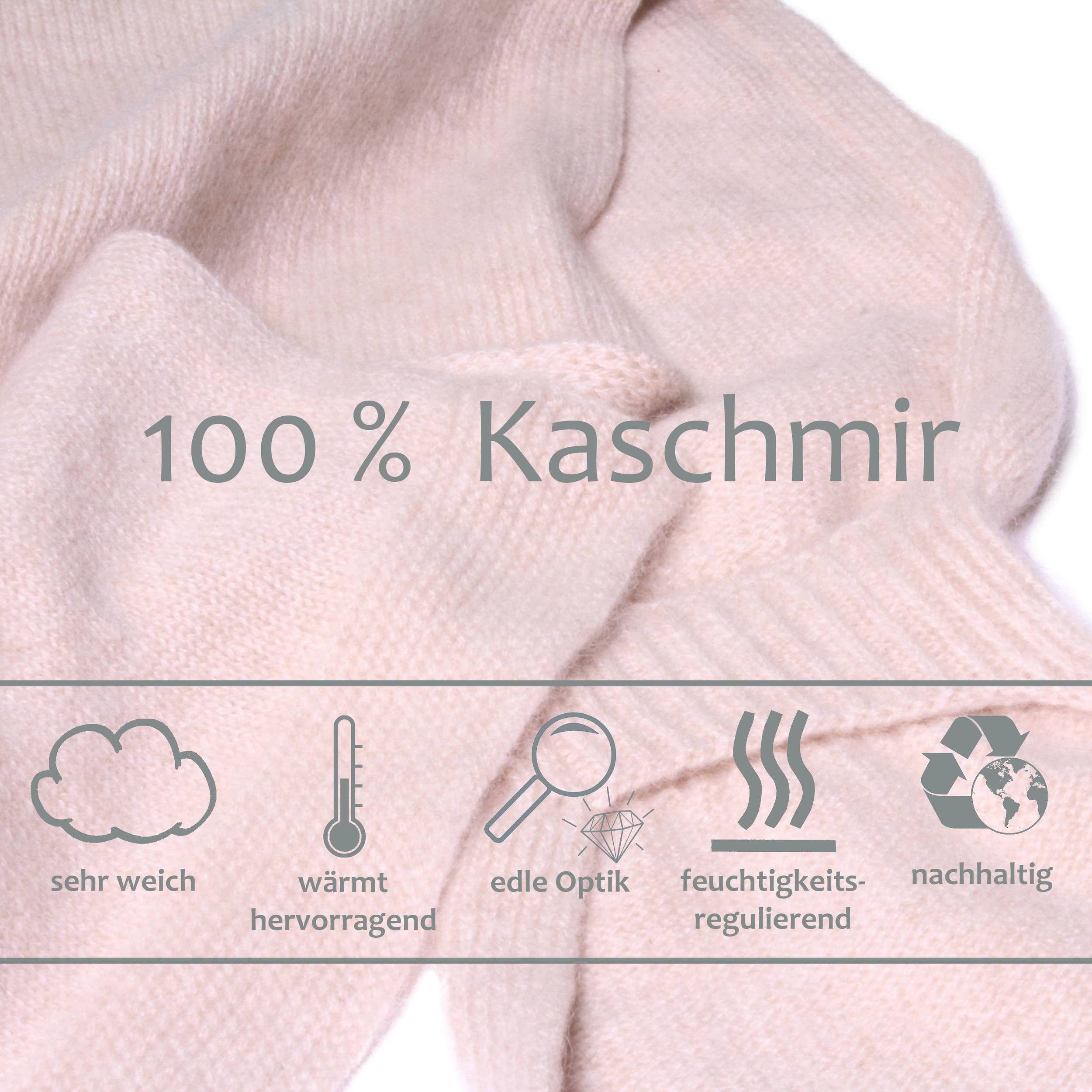 Tumelo Kaschmirschal Loop Schal Damen & Herren, edler 100% Cashmere RundschalFarbe
