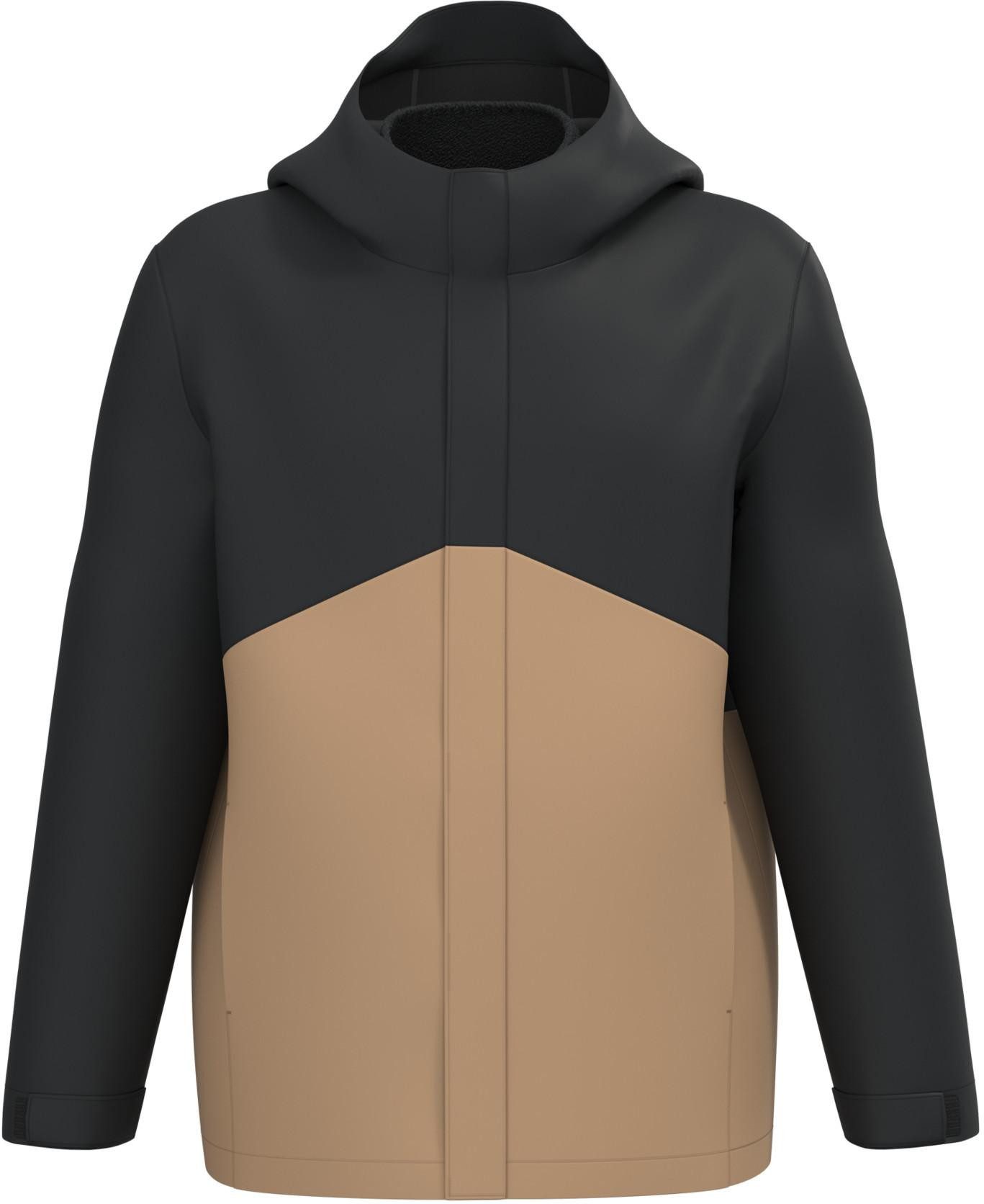 Kariban Outdoorjacke Wasserdichter 3-in-1-Unisex-Parka mit zweifarbiger Kapuze