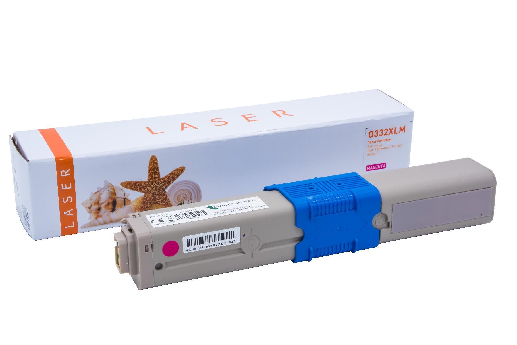 Supplies Germany Tonerkartusche 46508710, (1-St), Toner-Kit magenta magenta 3000 Seiten