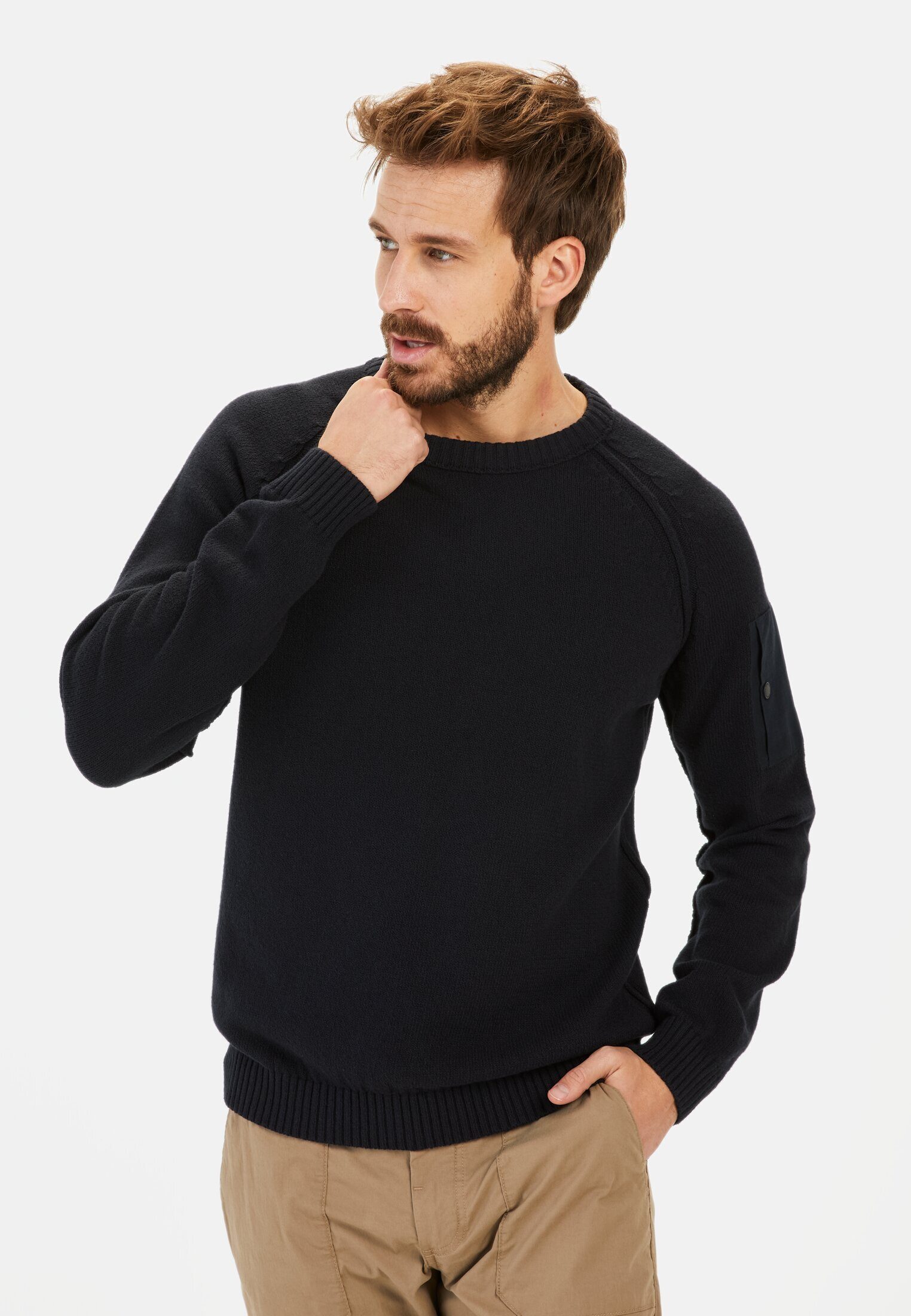 camel active Sweatshirt mit Cooling Effekt Langarm Rundhals günstig online kaufen