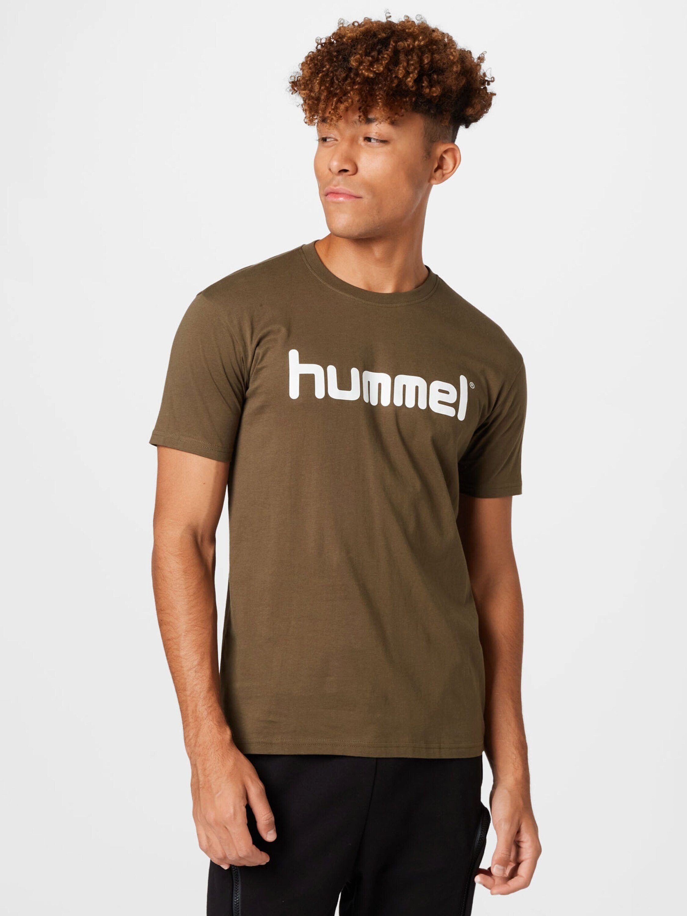 Grün (1-tlg) T-Shirt hummel