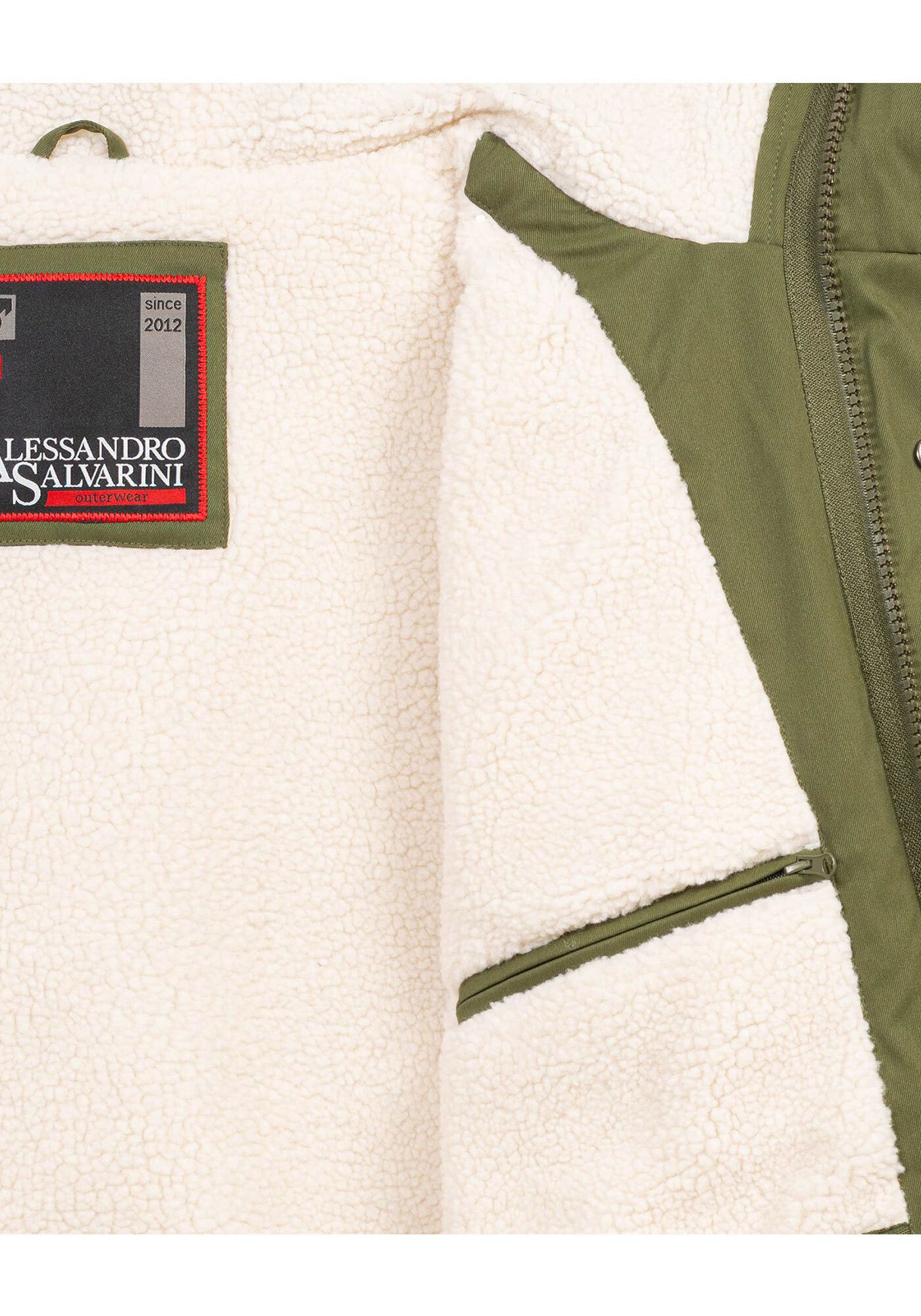 Alessandro Salvarini Winterjacke ASMauro mit warmem Teddyfell