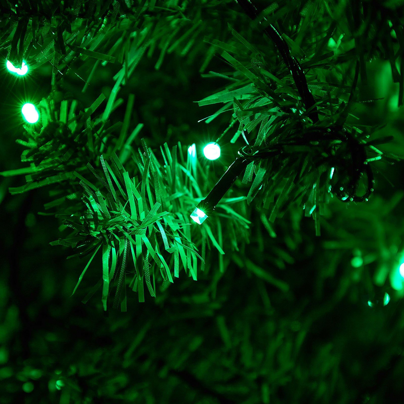 Weihnachten Innen 156-flammig, 20m mit for LED-Baummantel Grün 3M-Verlängerungskabel Garten Baum, Rosnek Lichterkette Party LED Außen