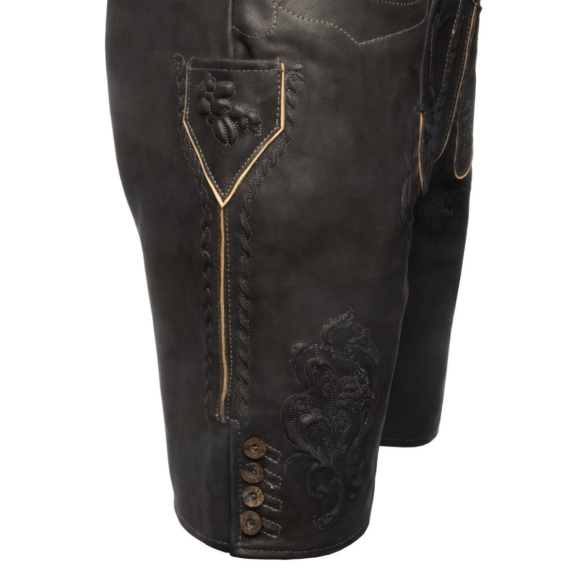Maddox Trachtenlederhose Ursins Herren (1-tlg) Trachtenlederhose, Trachtenhose, Bayerische Lederhose, Oktoberfest