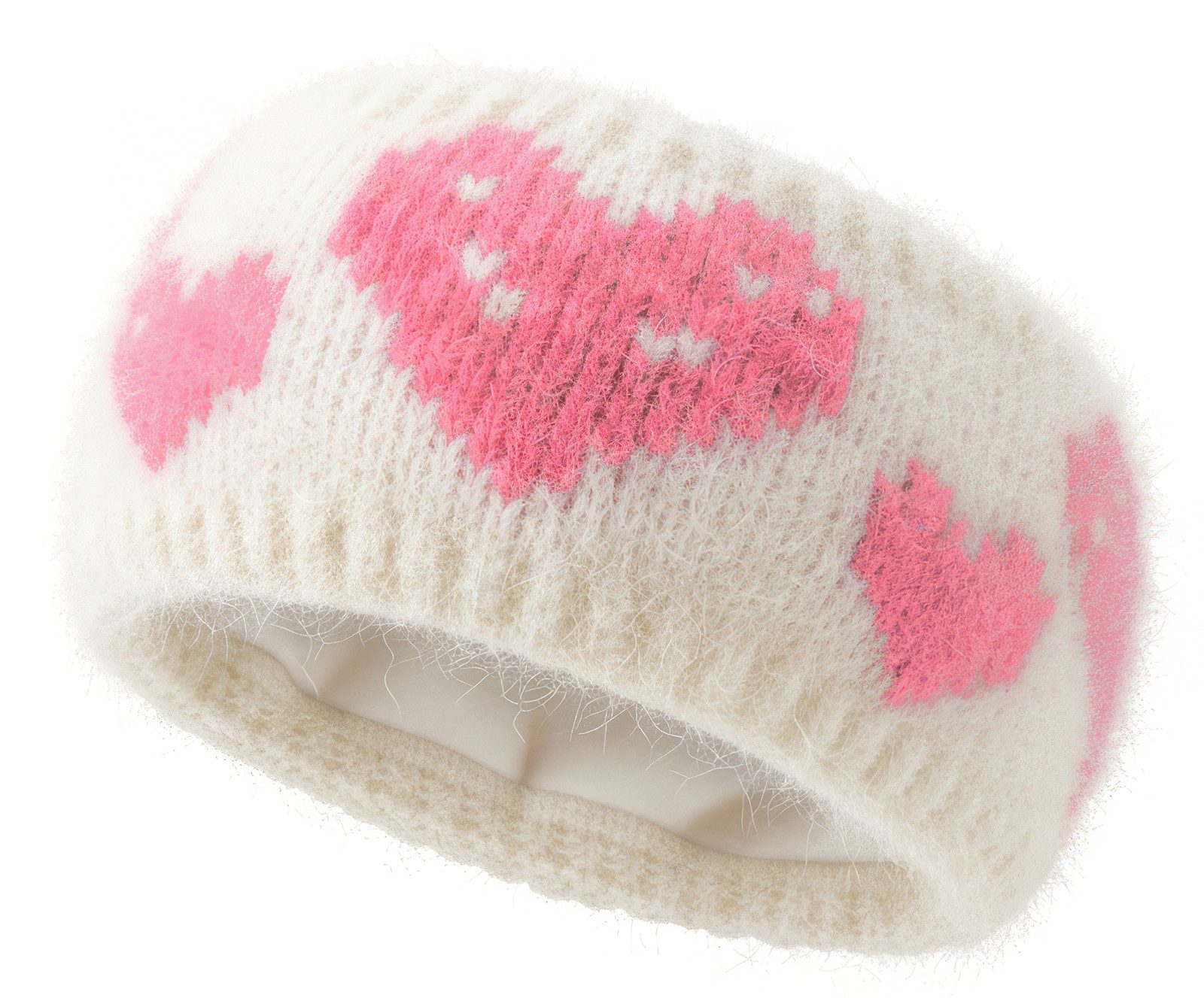 styleBREAKER Stirnband Strick Stirnband mit Herz Muster (1-St)