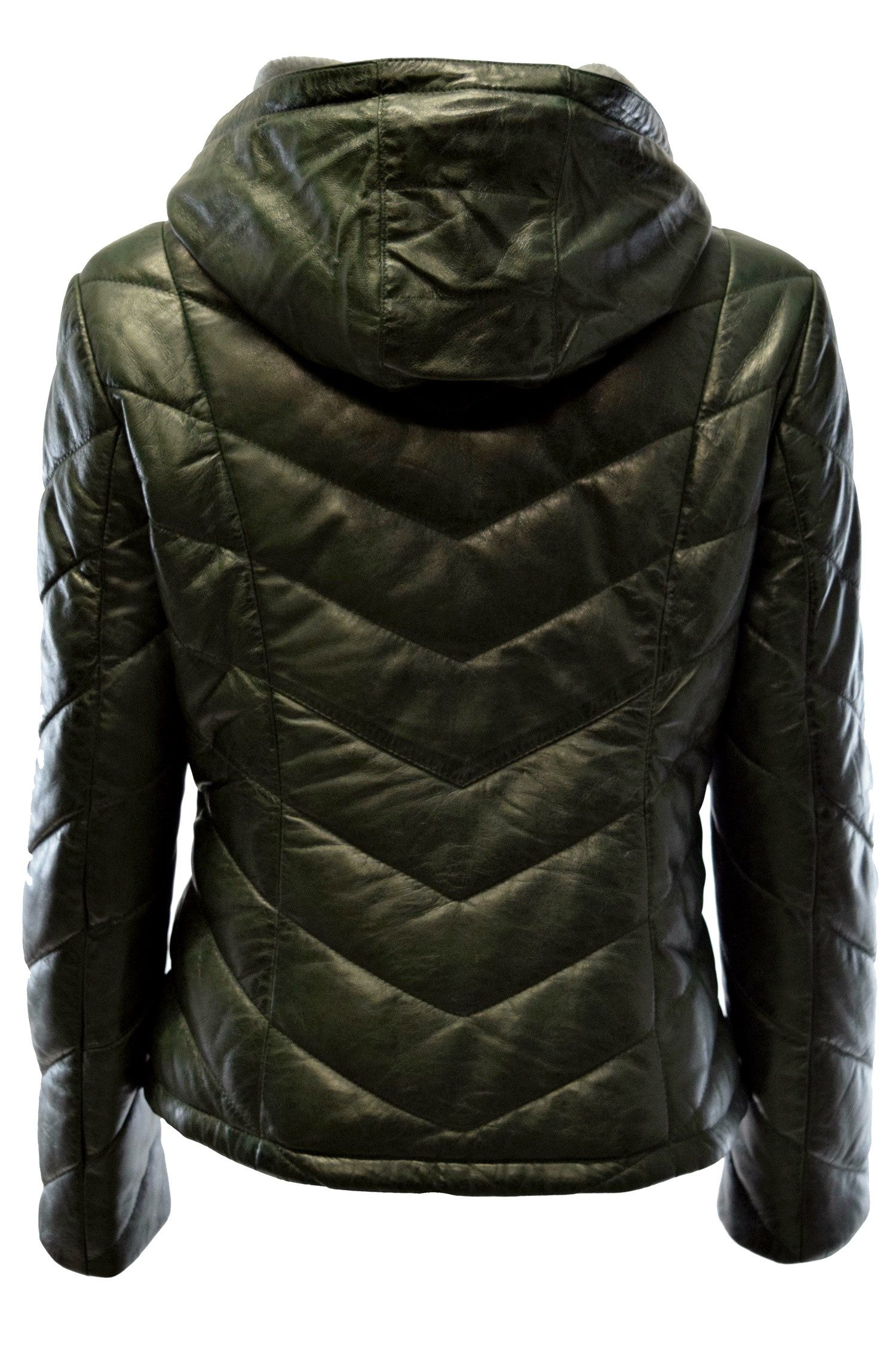 Zimmert Leather Lederjacke Mariella Stepp-Lederjacke aus weichem Leder mit Kapuze