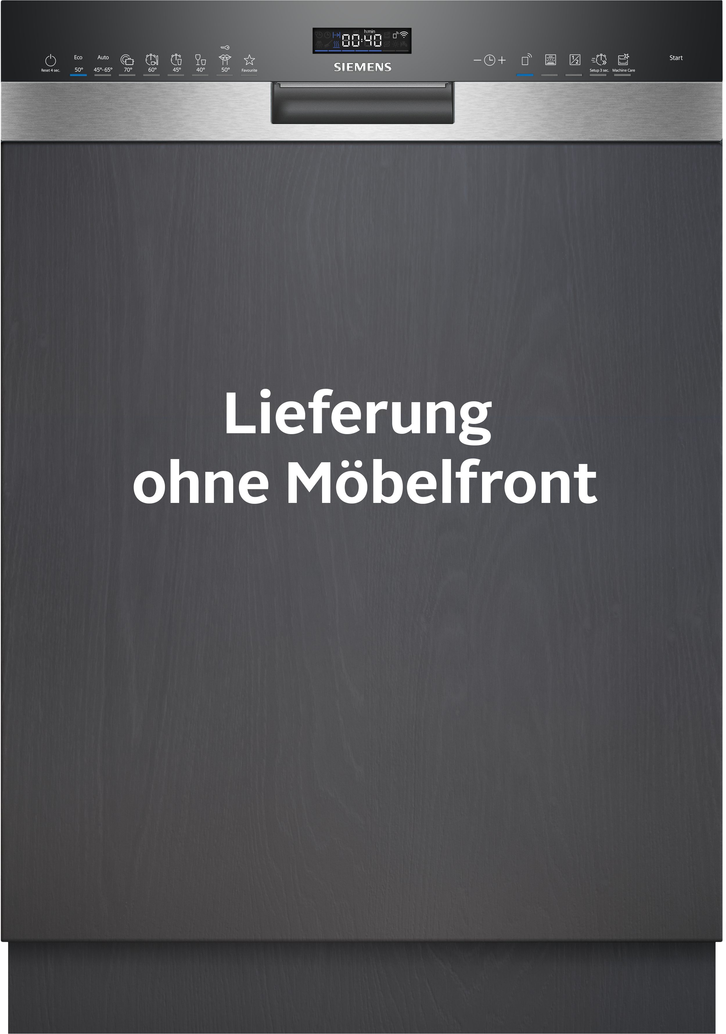 SIEMENS teilintegrierbarer Geschirrspüler iQ500 SN55ES12CE, 14 Maßgedecke, Made in Germany