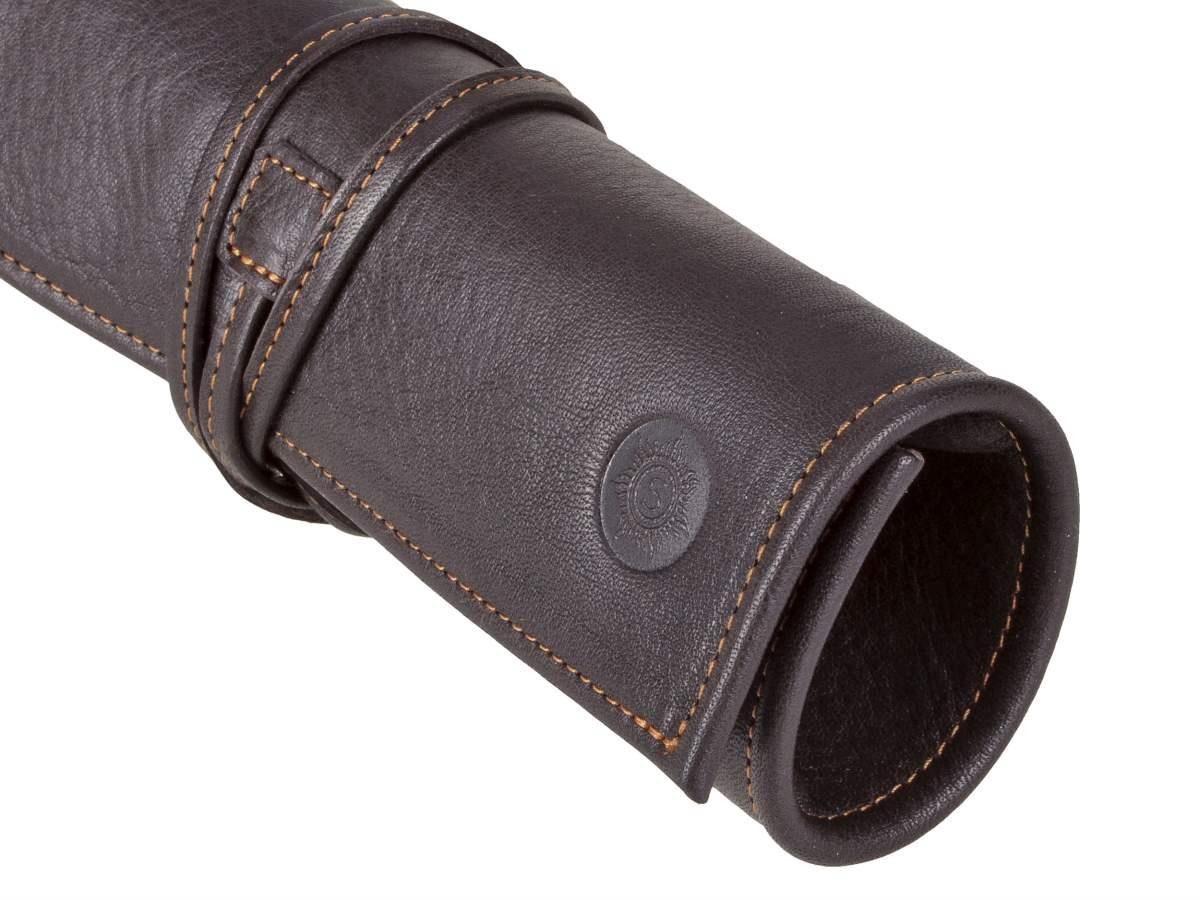 Sonnenleder Schreibgeräteetui Fichte, Stiftetui, Stiftrolle, Stifttasche, süddeutsches Rindleder